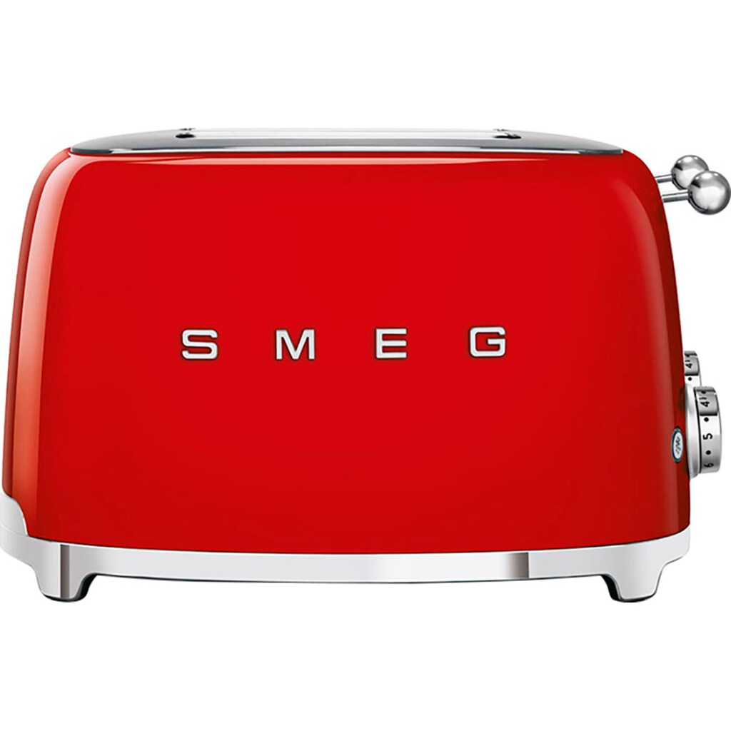 Smeg Toaster »TSF03RDEU«, 4 kurze Schlitze, 3000 W