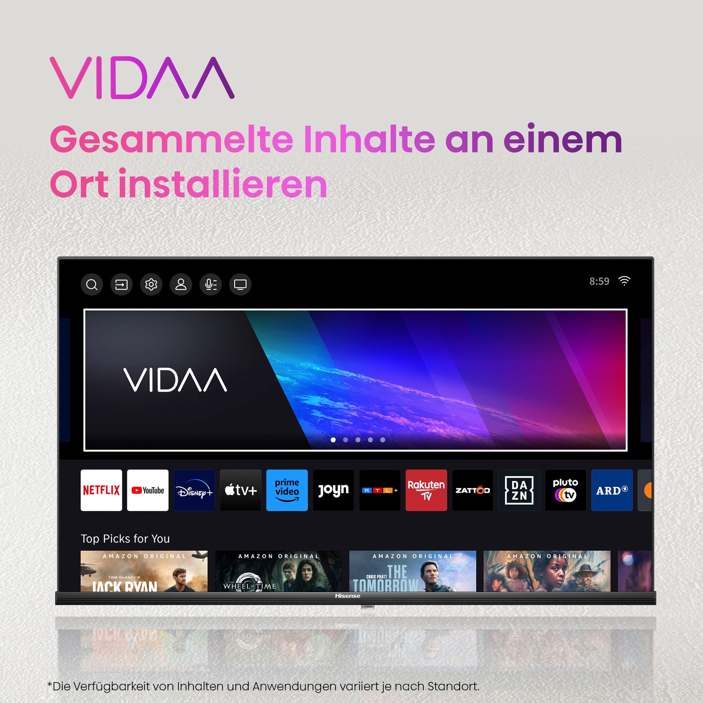 Hisense LED-Fernseher »32E41KT«, HD, Smart-TV,Triple Tuner DVB-T2 / T/C / S2 / S