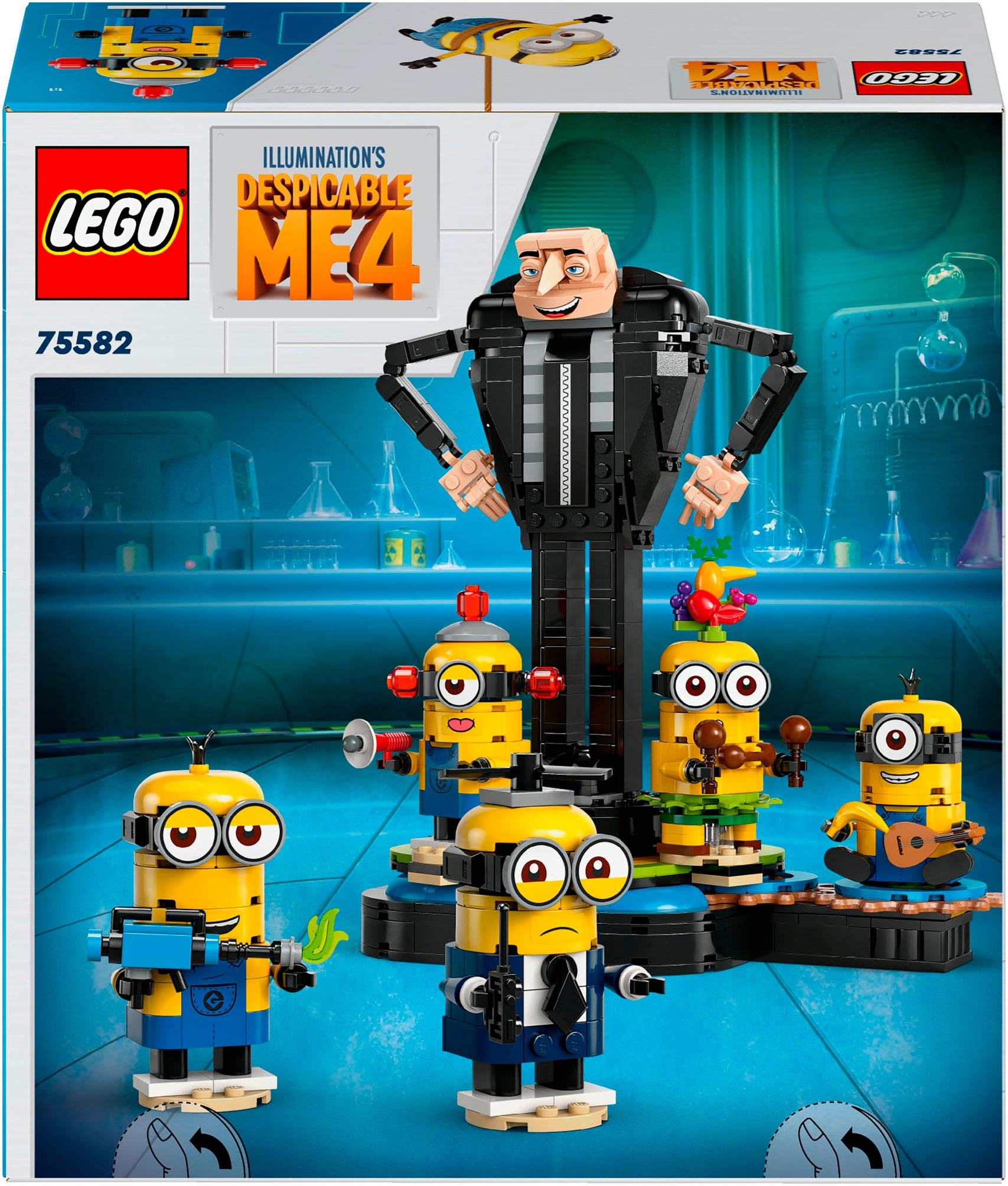 LEGO® Konstruktionsspielsteine »Gru und die Minions aus LEGO® Steinen (75582), LEGO Despicable Me«, (839 St.), Made in Europe