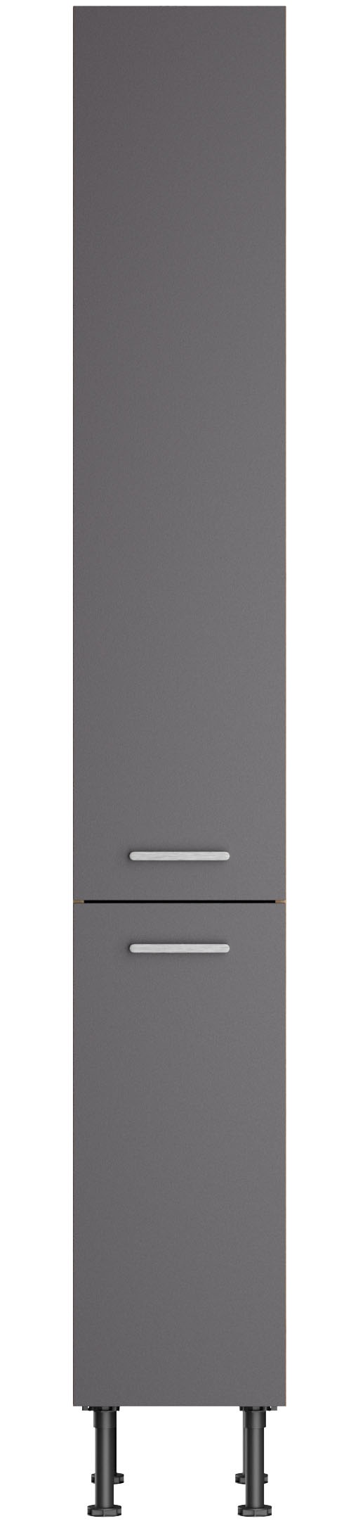 KOCHSTATION Apothekerschrank »KS-Lucy« Breite 30 cm, mit 2 Auszügen, Soft-Close, höhenverstellbare Füße