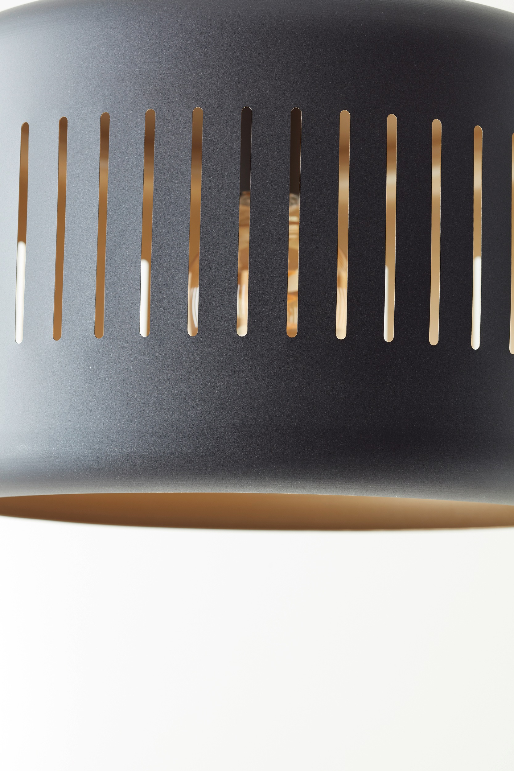 Brilliant Pendelleuchte »Tyas«, 3 flammig, Leuchtmittel E27 | ohne Leuchtmittel, 120 x 110 x 27 cm, 3 x E27, kürzbar, Metall, schwarz/goldfarben