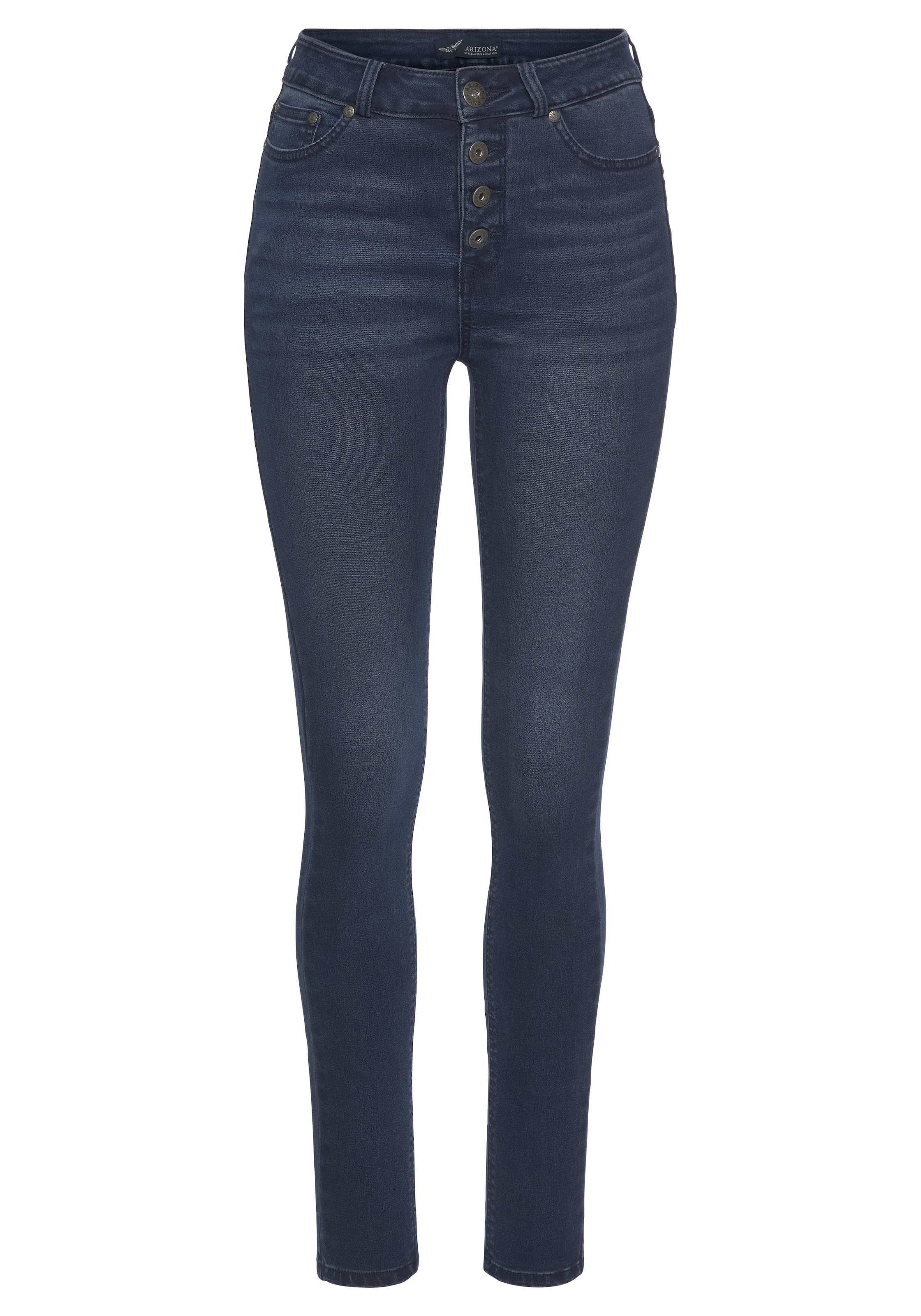 Arizona Skinny-fit-Jeans »Ultra Stretch«, extra-enger Beinschnitt, hohe Leibhöhe, knöchellang