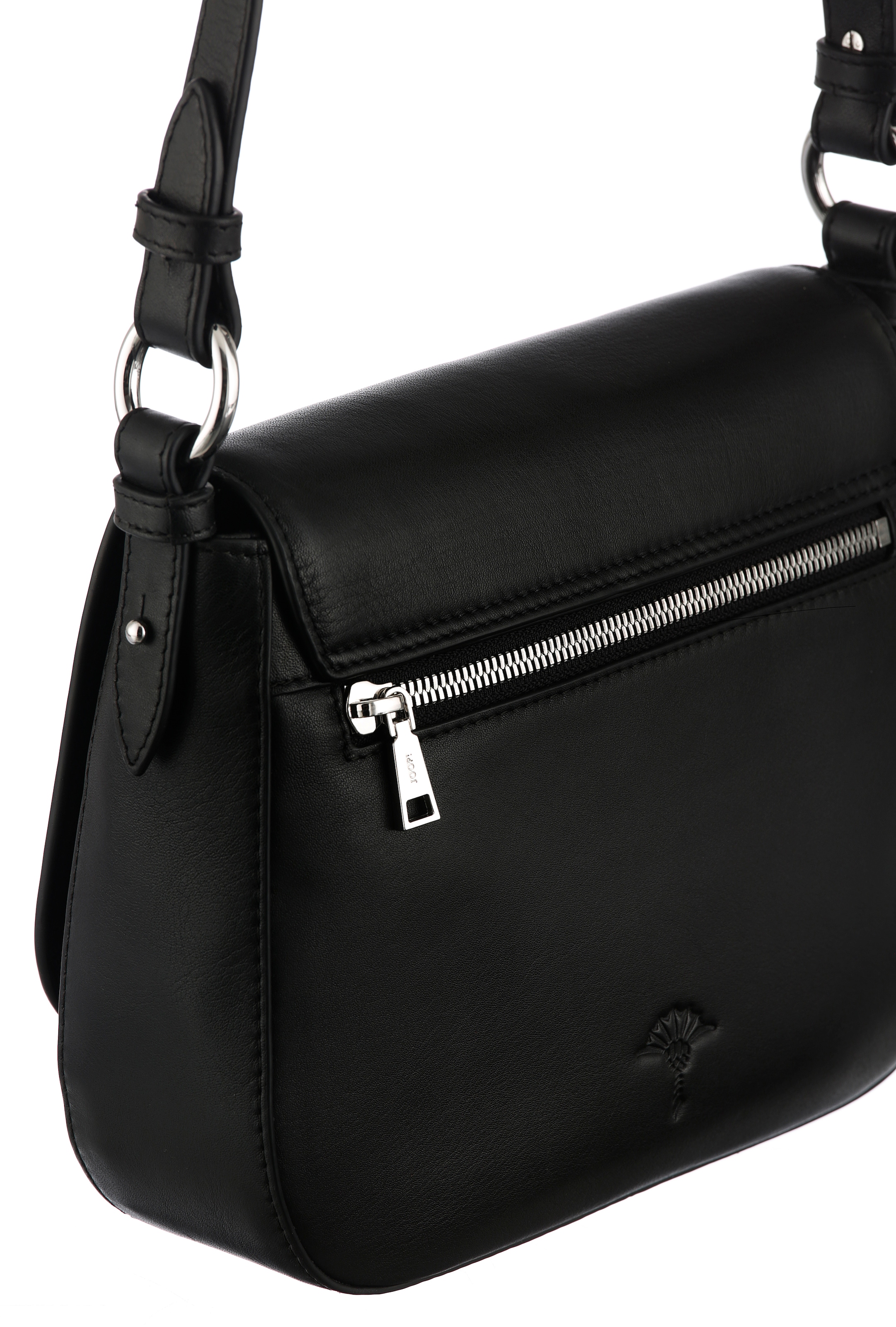 JOOP! Schultertasche »sofisticato 1.0 esmera shoulderbag shf« aus Rindsleder, mit verstellbarem Schulterriemen, Querformat