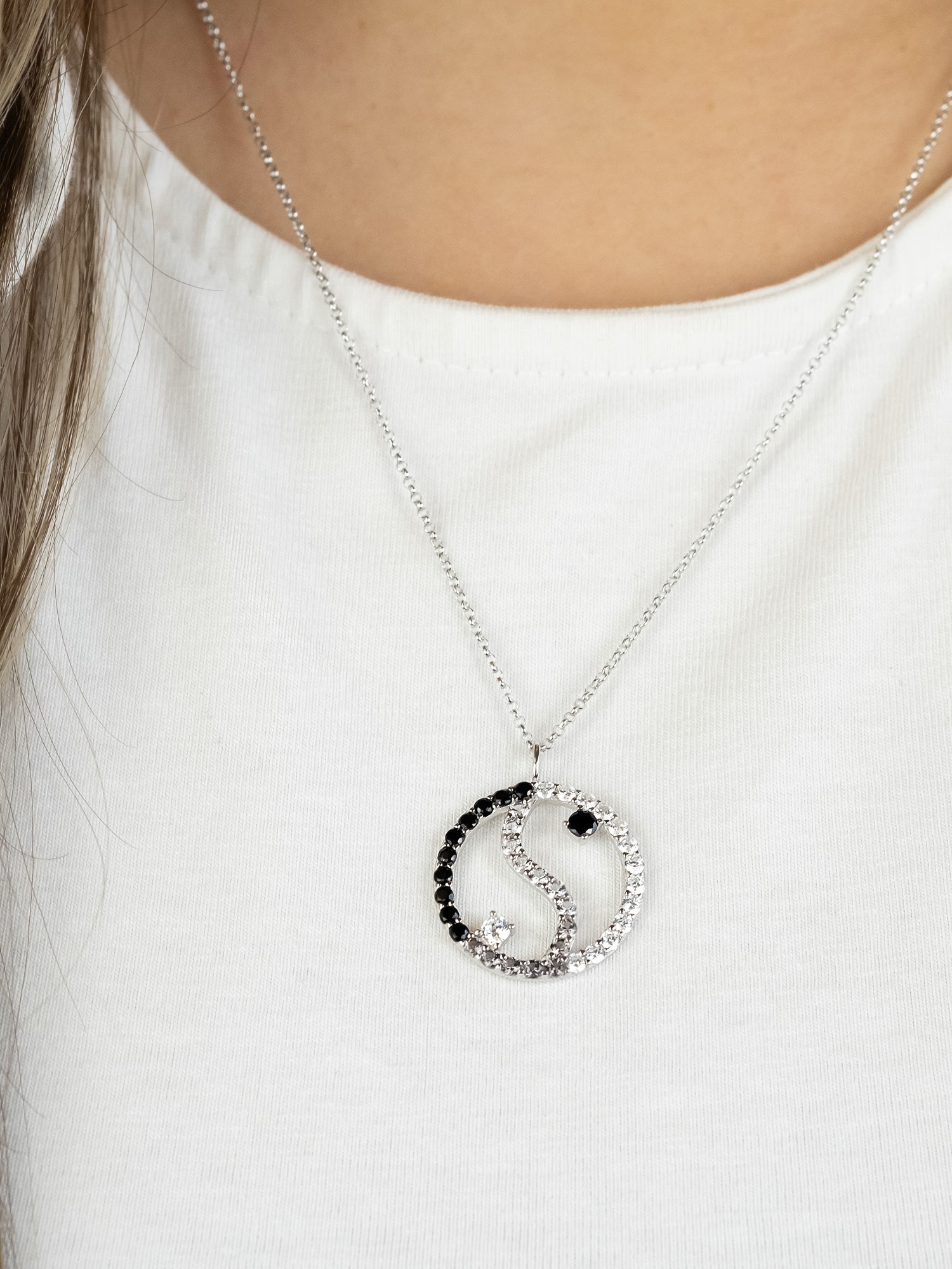 Engelsrufer Kette mit Anhänger »Yin Yang Balance« Made in Germany - mit Zirkonia (synth.)