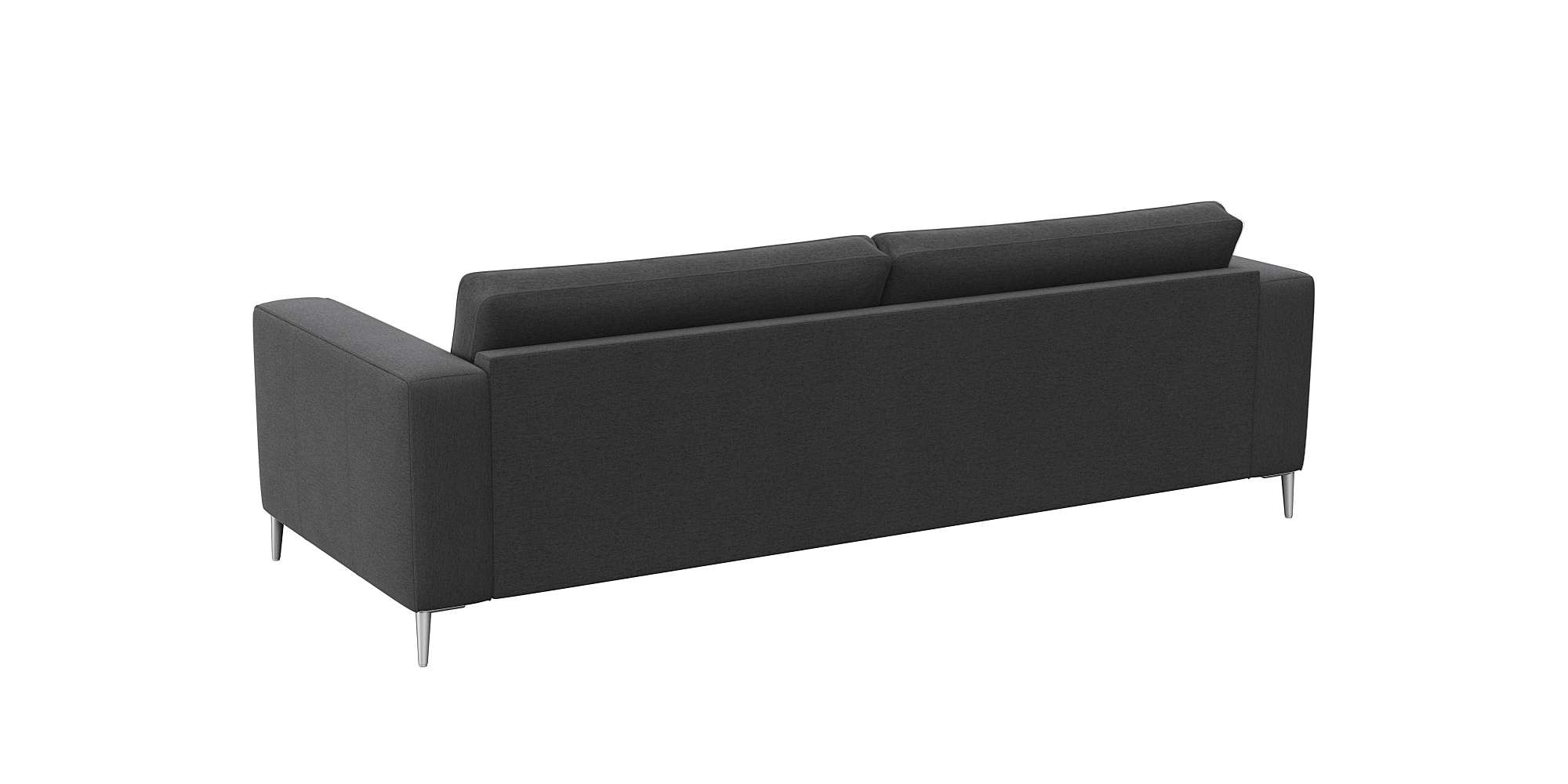 FLEXLUX 3-Sitzer »Fiore, super Sitzkomfort durch Kaltschaum im Sitz« breite Armlehnen, Füße Alu