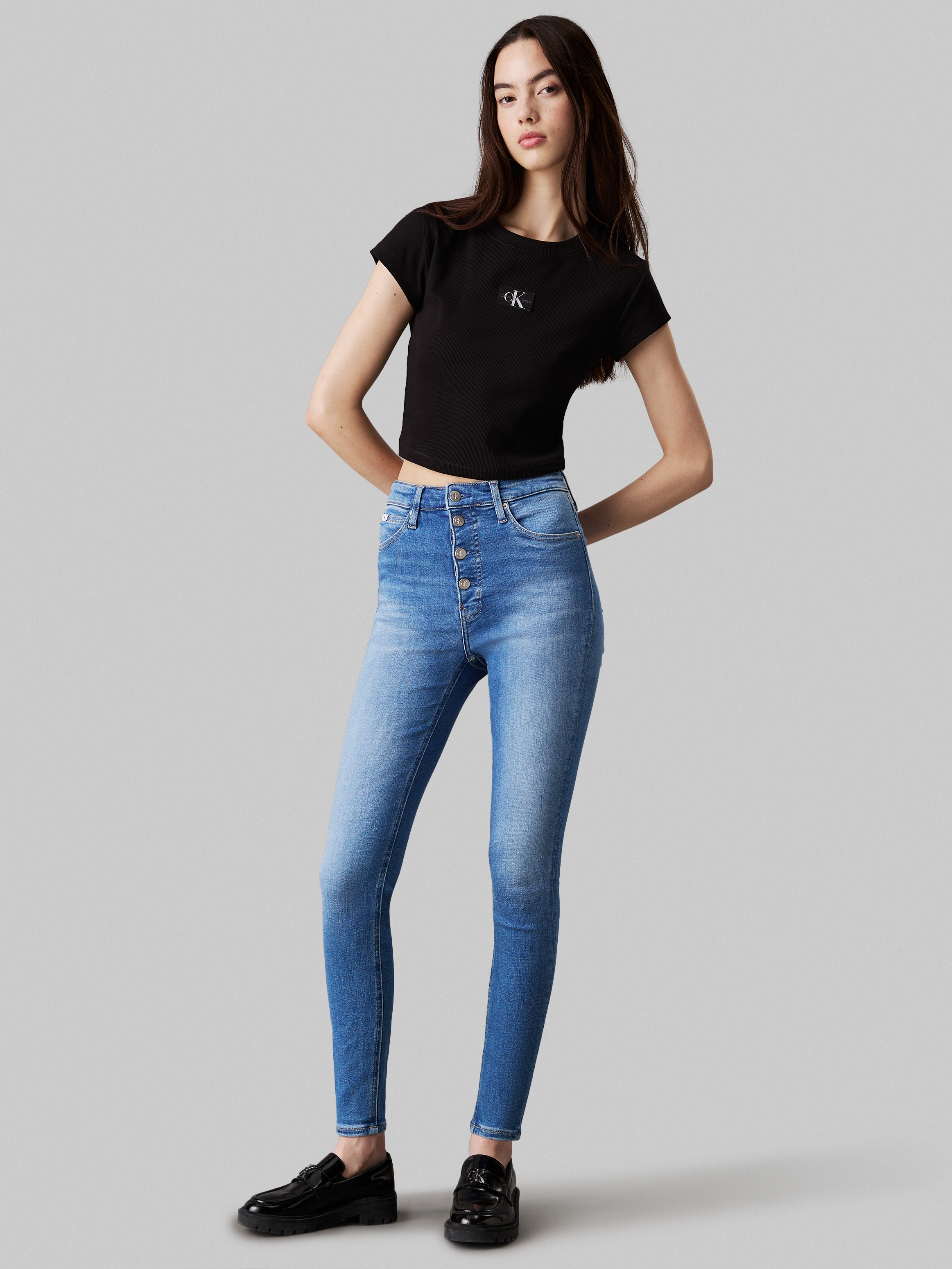 Calvin Klein Jeans Skinny-fit-Jeans »HIGH RISE SUPER SKINNY ANKLE«, im 5-Pocket-Style