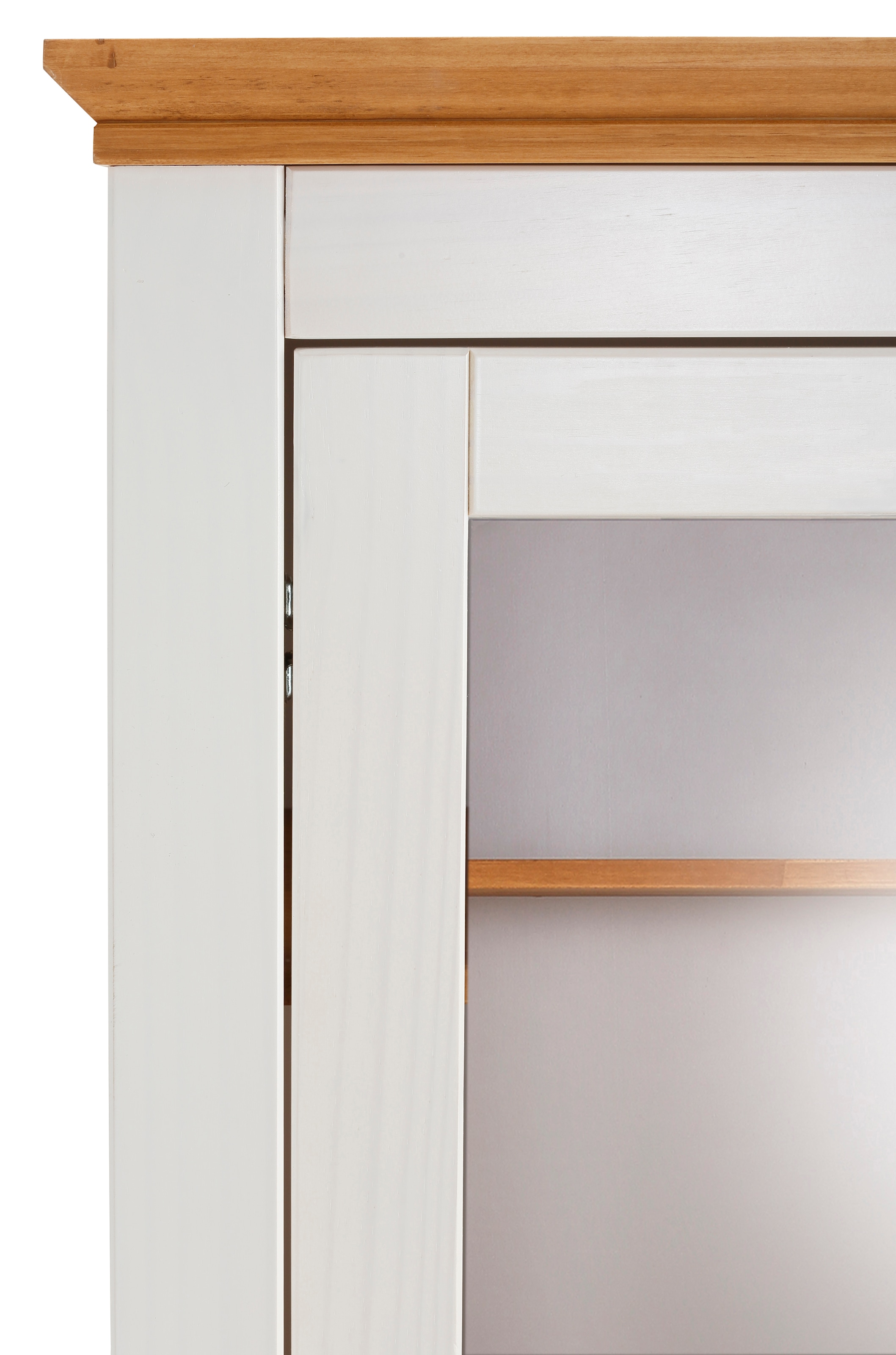 Home affaire Wohnwand »Selma«, (Set, 3 St.), 2 Vitrinen und 1 Lowboard, aus massivem Kiefernholz