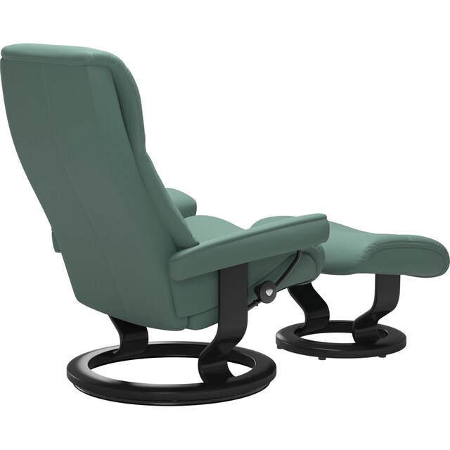 Stressless® Relaxsessel »View«, (Set, Relaxsessel mit Hocker), mit Classic  Base, Größe L,Gestell Schwarz auf Rechnung bestellen