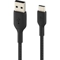 Belkin Smartphone-Kabel »USB-C/USB-A Kabel ummantelt, 1m«, USB Typ A-USB-C, 100 cm