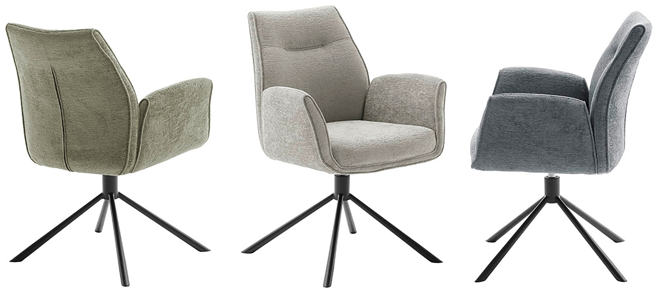 MCA furniture Esszimmerstuhl »DIVERIA« () (2er-Set) 4-Fuss-Stuhl,drehbar 360°,belastbar 120 kg,Sitzhöhe ca. 50cm