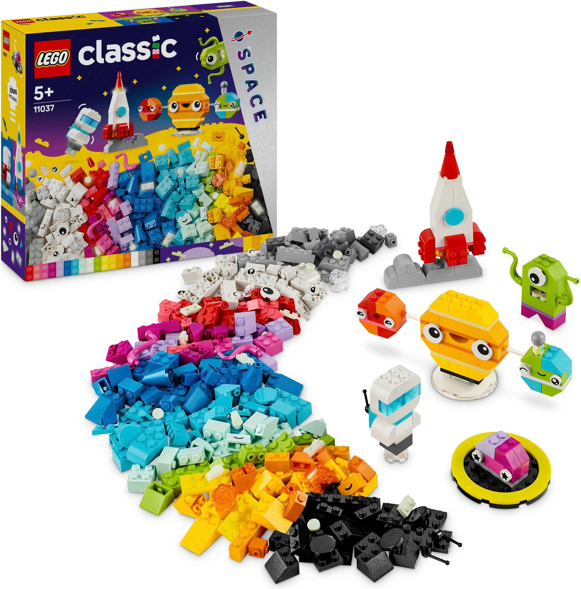 LEGO® Konstruktionsspielsteine »Kreative Weltraumplaneten (11037), LEGO Classic«, (450 St.), Made in Europe
