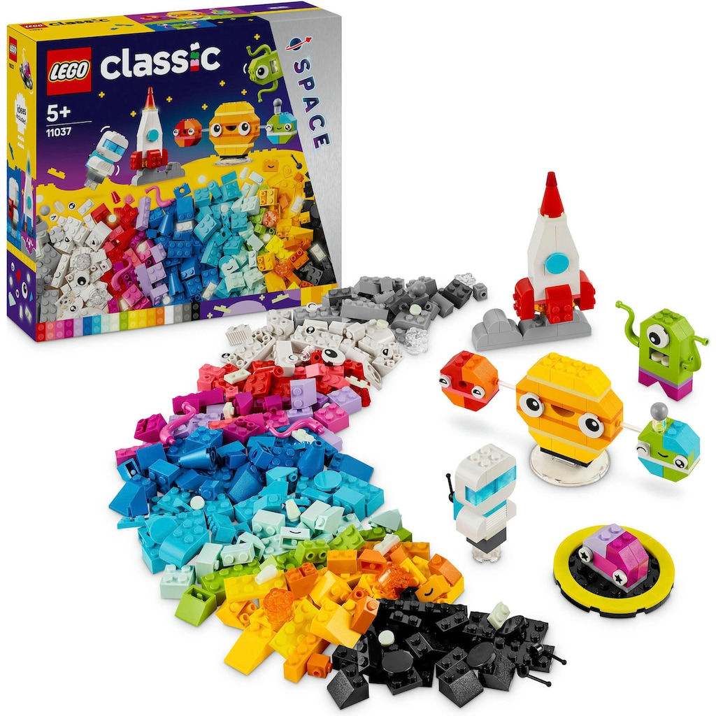 LEGO® Konstruktionsspielsteine »Kreative Weltraumplaneten (11037), LEGO Classic«, (450 St.)