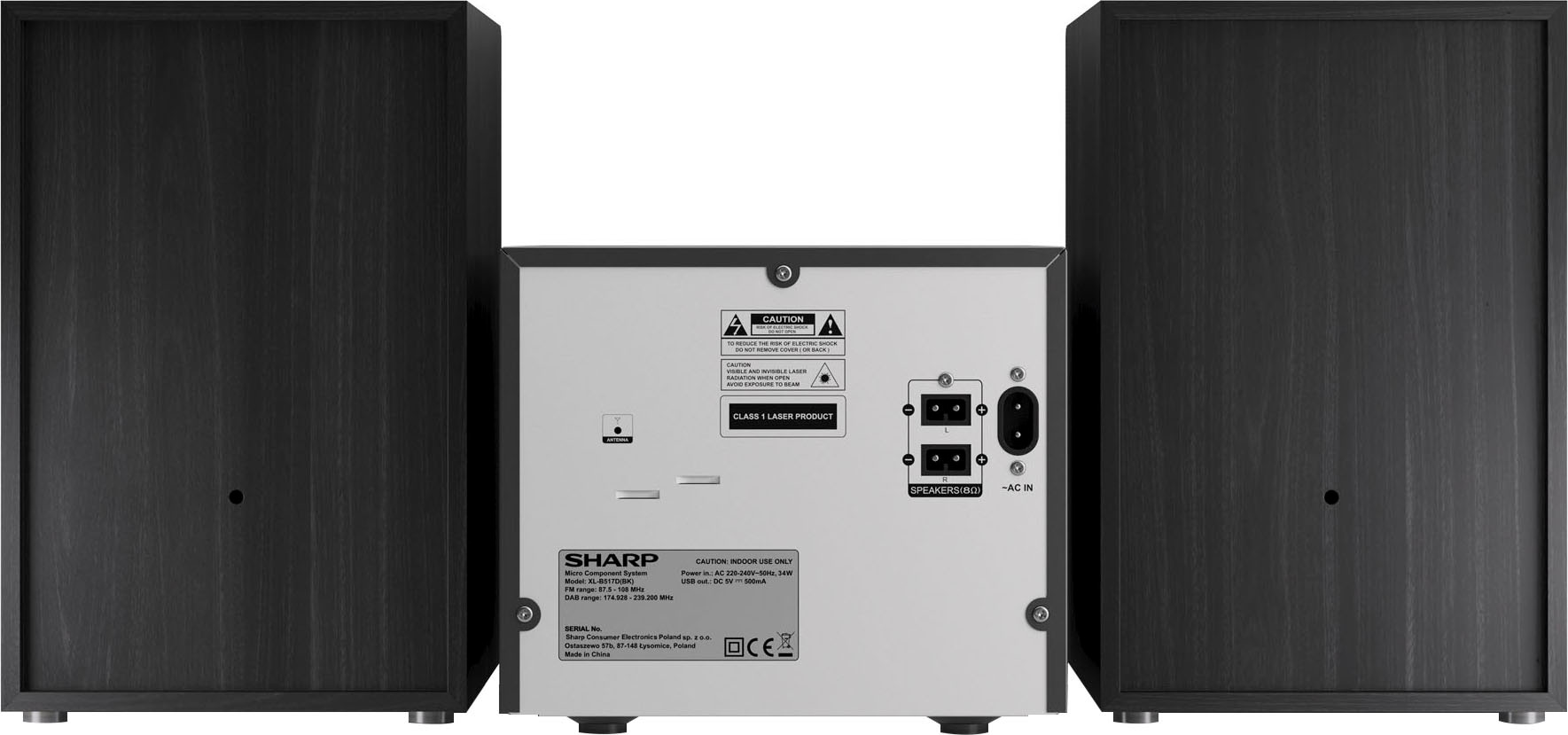 Sharp Audio-System »XL-B517D Mikro«