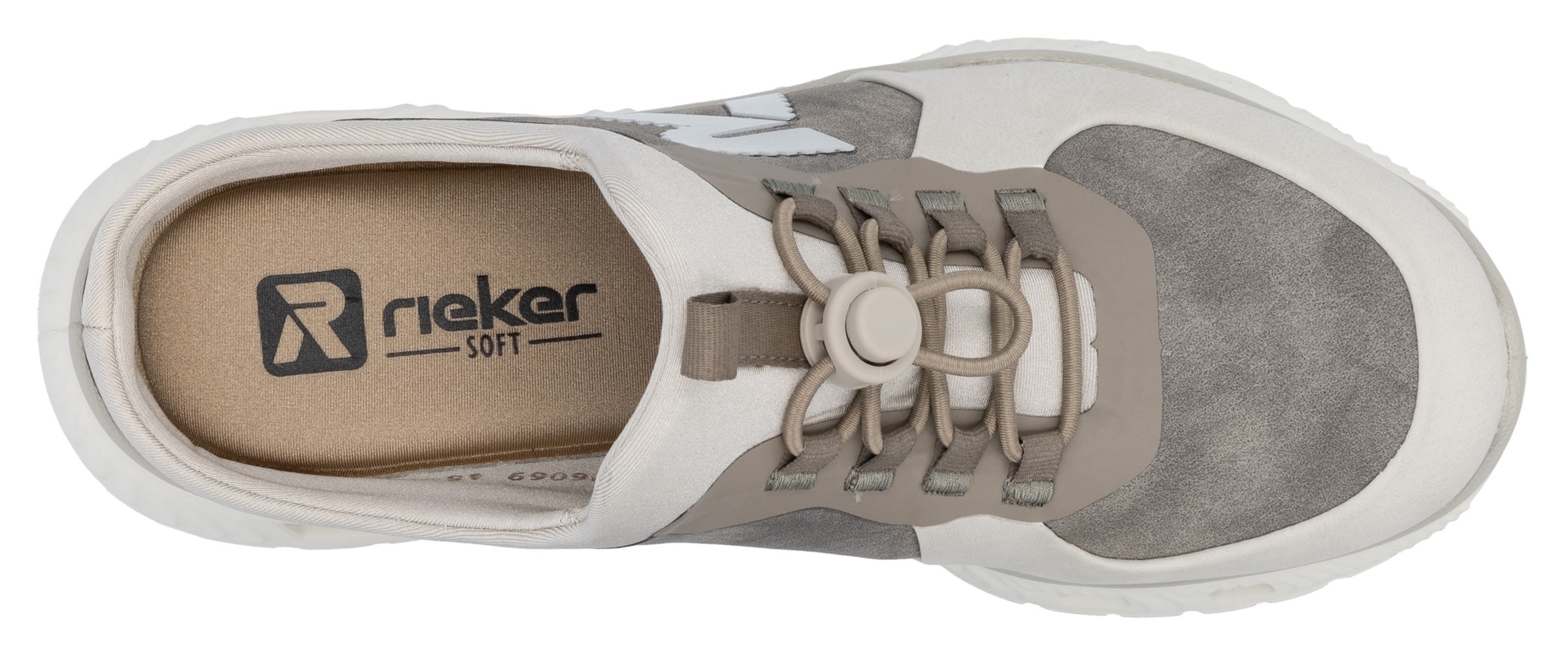 RIEKER Sport Clog, Schlupfschuh, Sabot, Sneaker mit aufgesetztem Schnellverschluss