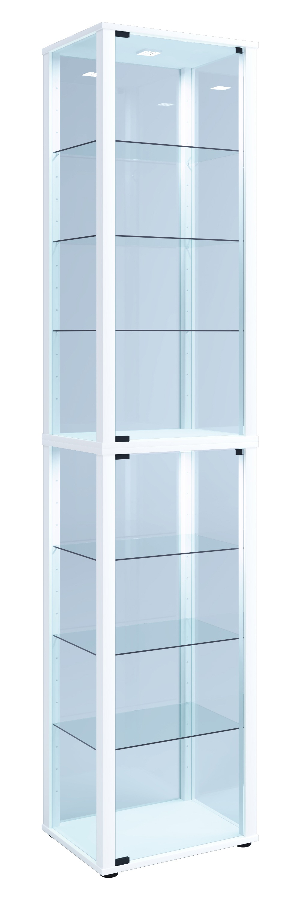 VCM Standvitrine »Holz Glas Stand Vitrine Sammelvitrine Kavisa XL« 1 Stk. tlg.