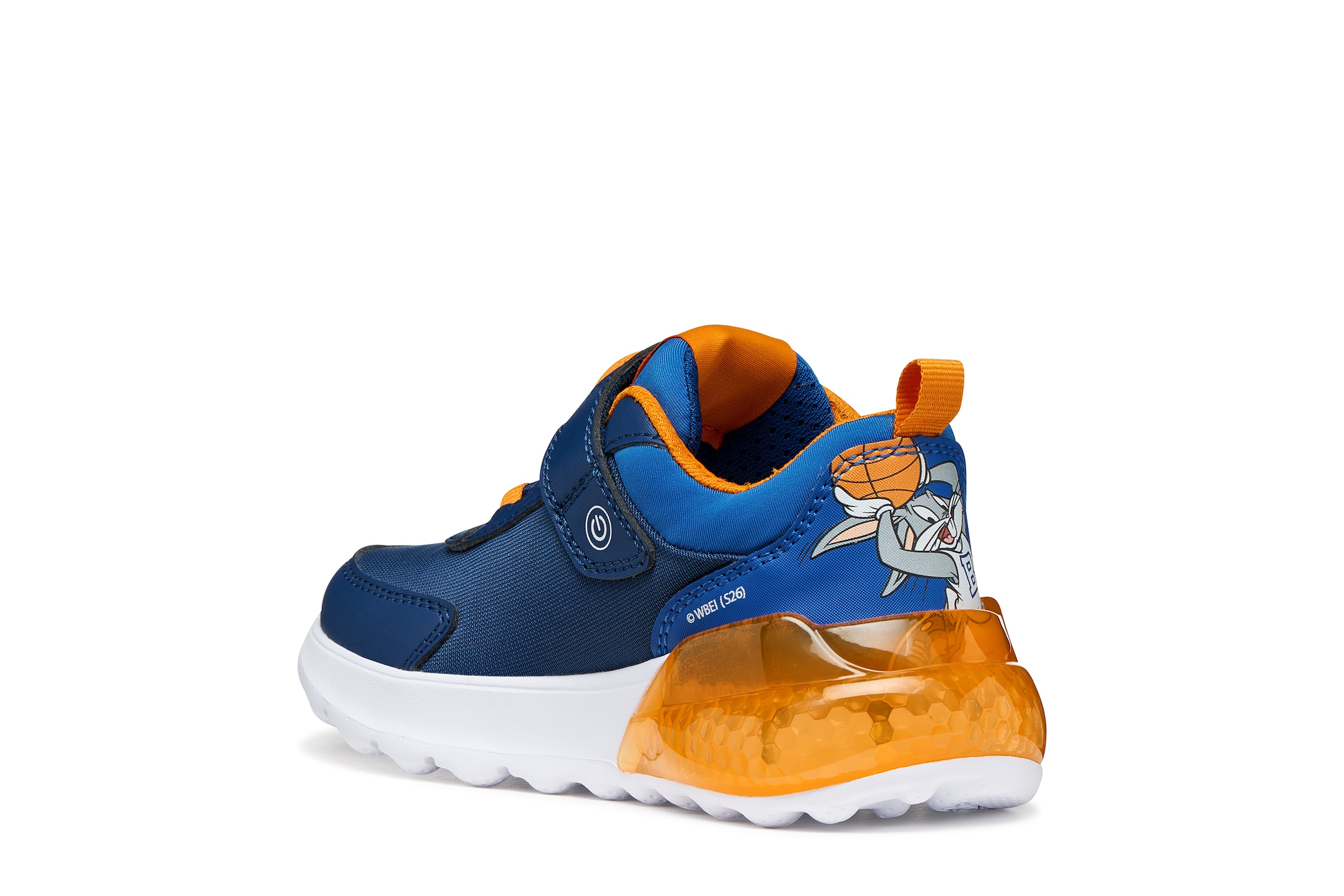 Geox Sneaker »Blinkschuh J ACTIVART ILLUMINUS«  Klettschuh mit Looney Tunes Motiv, Größenschablone zum Download