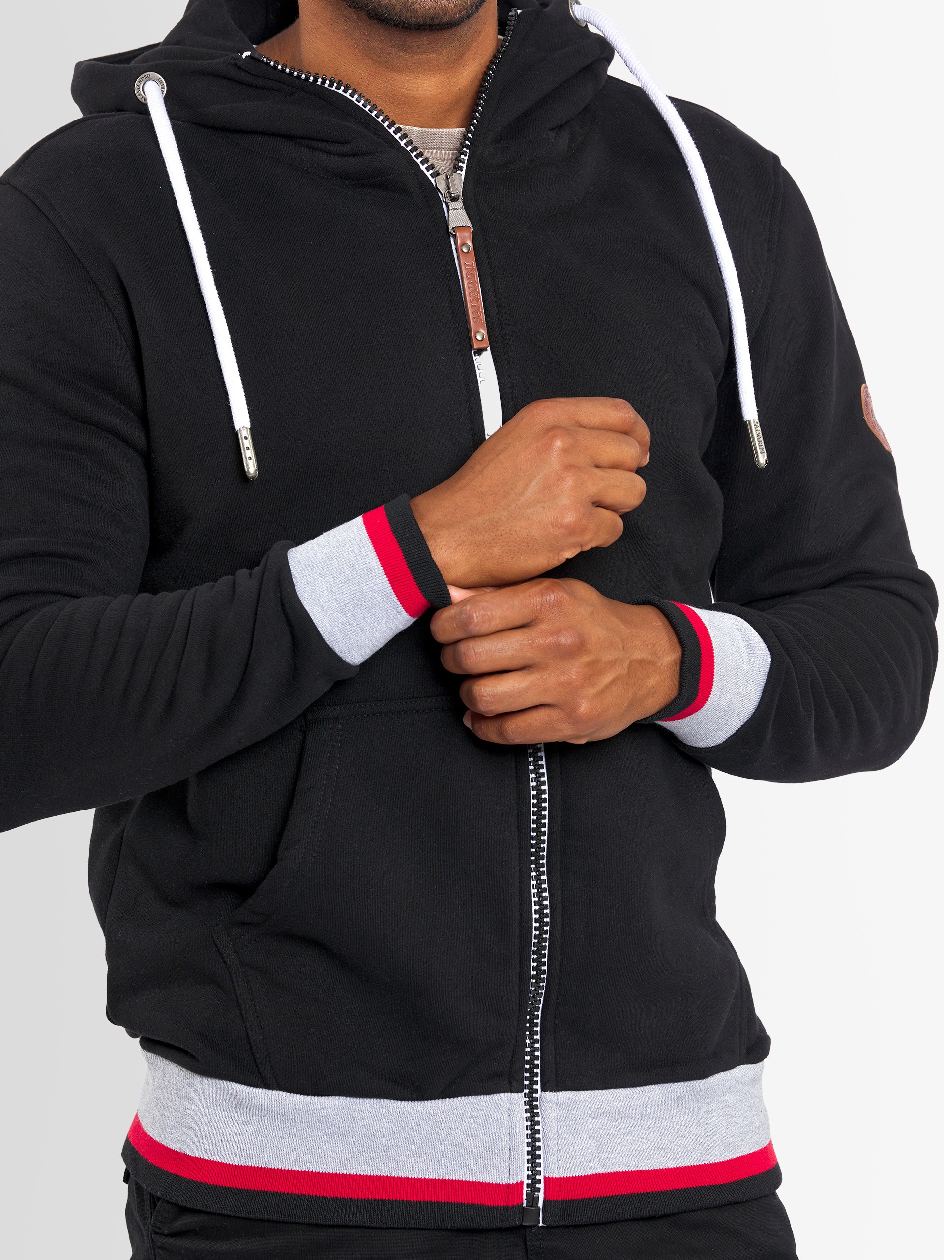 Alessandro Salvarini Sweatjacke »Alessandro Salvarini Herren Hoodie AS310«