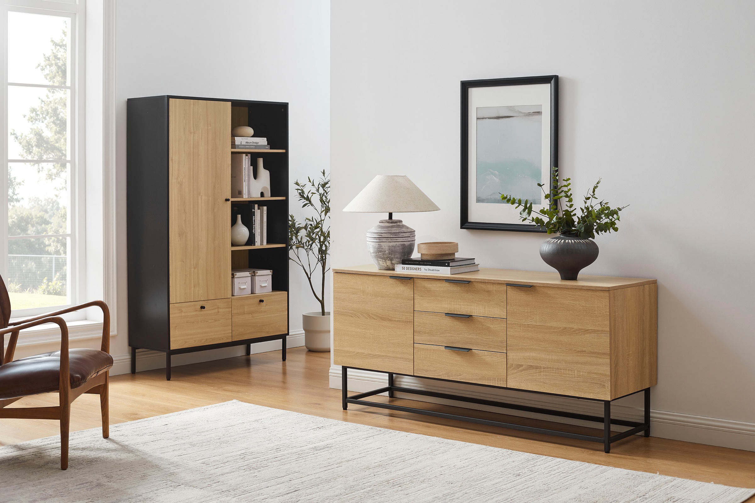 OTTO home Sideboard »Tayler« pflegeleichte Melaminoberfläche, Metallgestell, Breite 160 cm