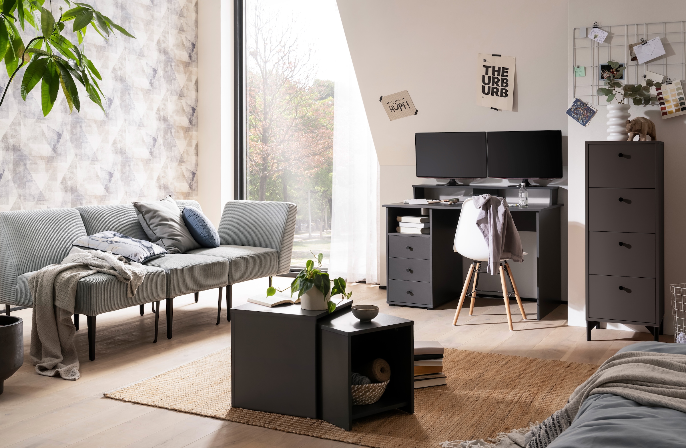 Schildmeyer Kommode »Smash, Breite 40 cm« 4 Schubladen mit Teilauszug und Metallbeschlägen