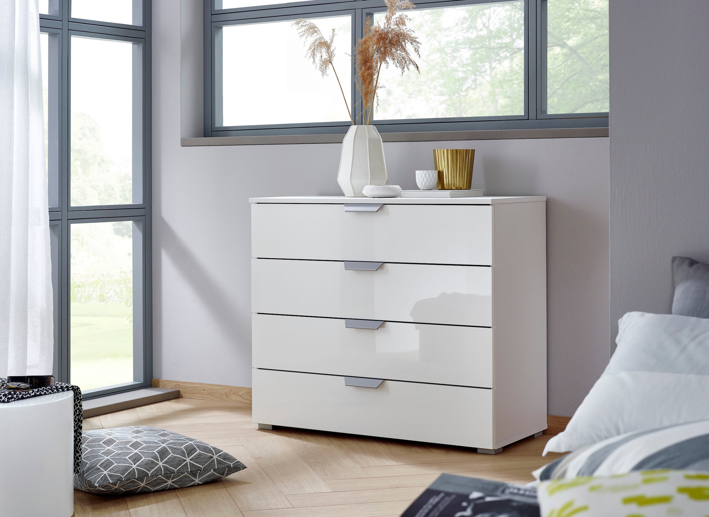 Schubkastenkommode »Sideboard Schubladenkommode ORIAS mit Dekor- oder Hochglanzfront«,...