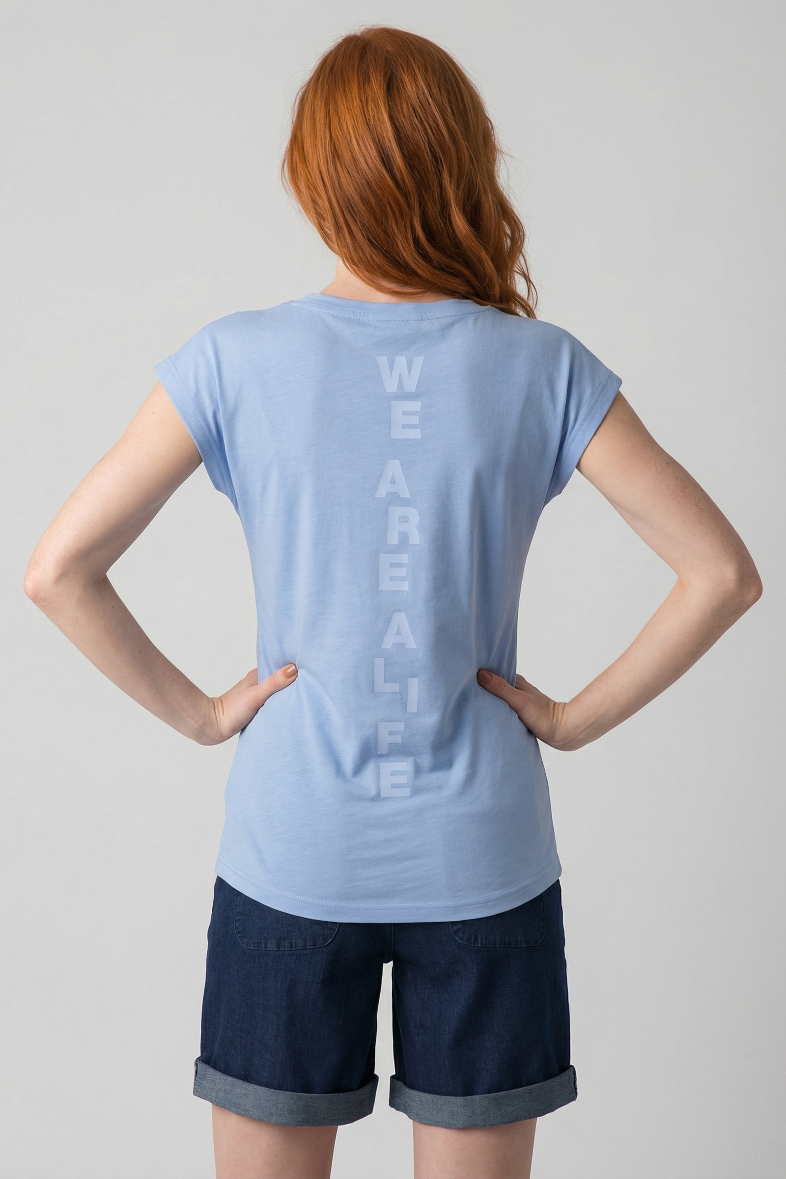 Alife & Kickin Rundhalsshirt leichtes Sommer-Top mit Print aus Bio-Baumwolle mit Rundhals