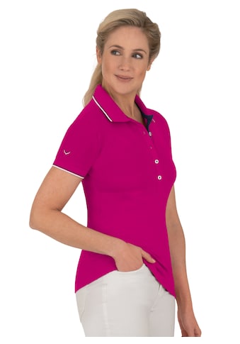 Poloshirt »TRIGEMA Slim Fit Poloshirt mit langer Knopfleiste«