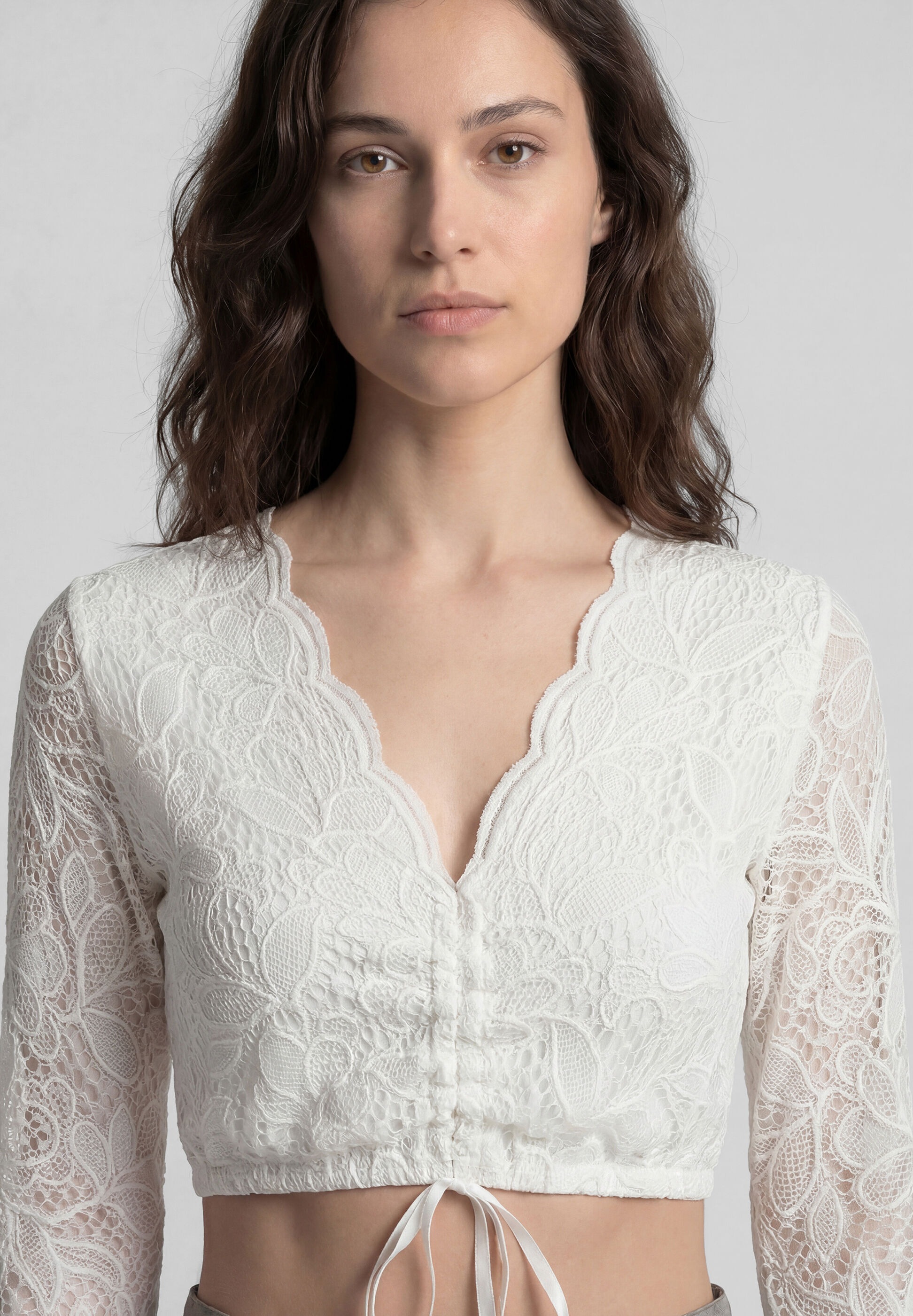 Spieth & Wensky Dirndlbluse »Spieth & Wensky Dirndlbluse Katharina« mit 3/4-Ärmeln