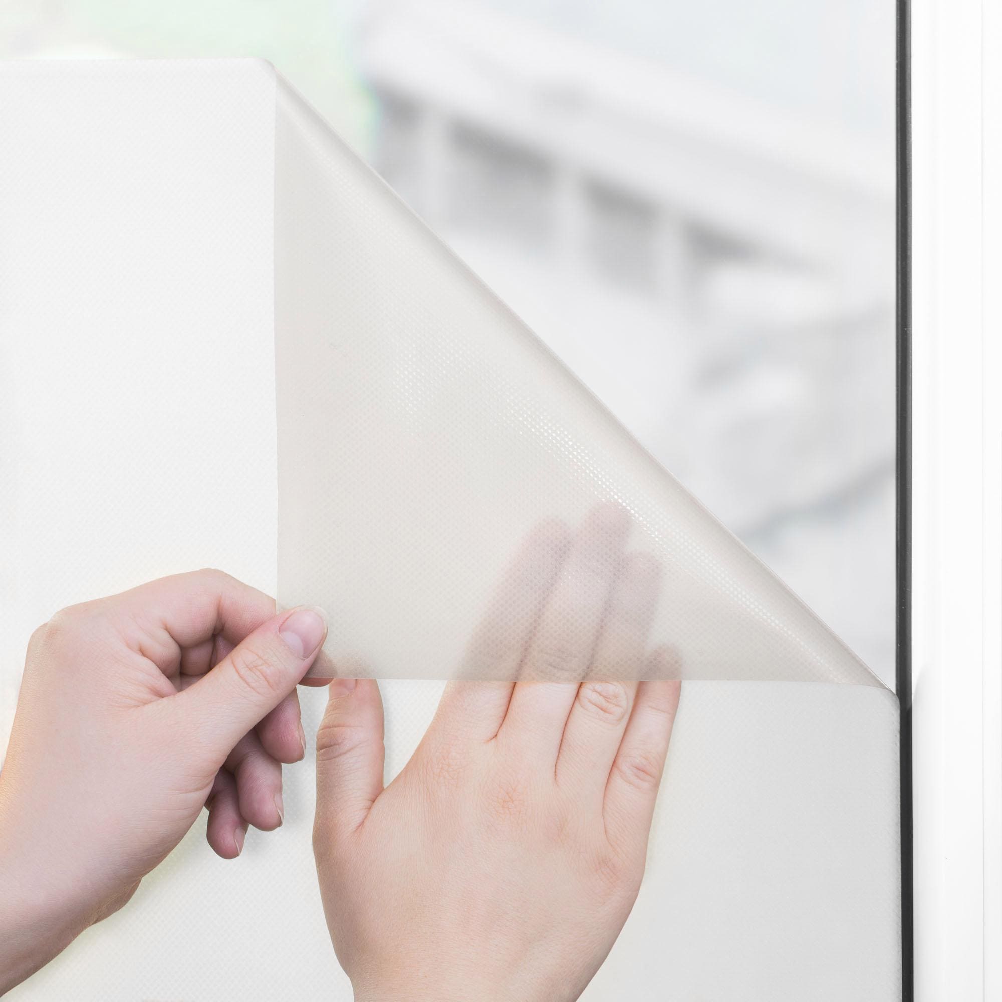 LICHTBLICK ORIGINAL Fensterfolie »Sonnenschirme« 1 Stk. blickdicht strukturiert Klebepunkte selbstklebend, Sichtschutz