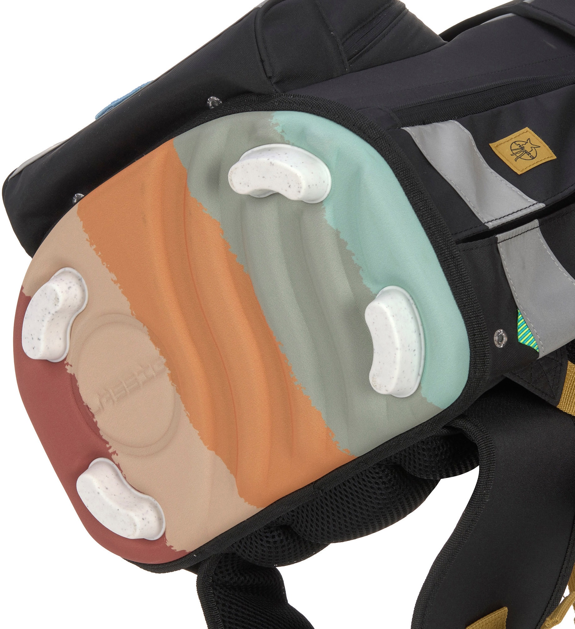 LÄSSIG Schulranzen »Unique, Boxy, Black«, Reflektoren, PETA-approved vegan; aus recycelten PET-Flaschen
