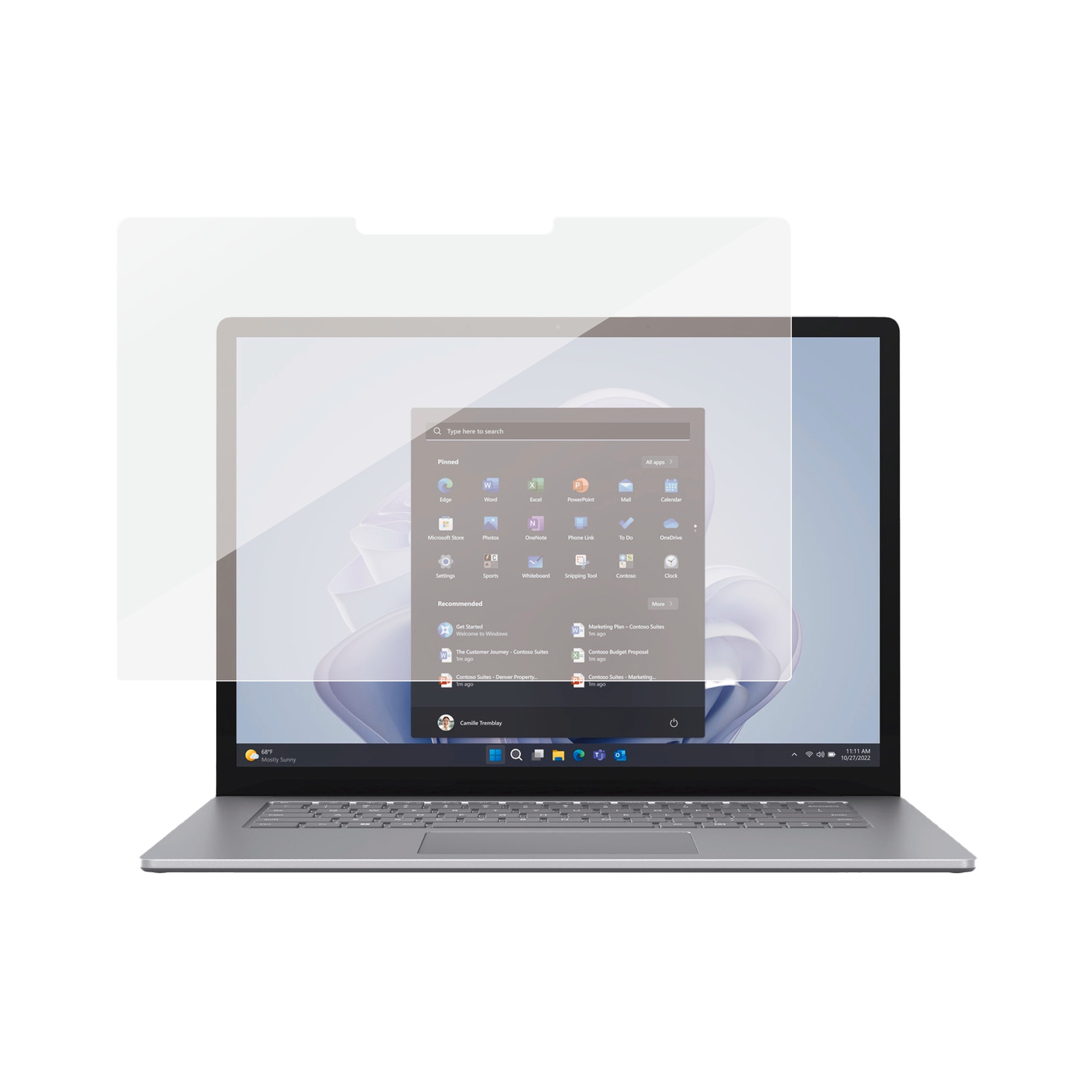 SAFE by PanzerGlass Displayschutzglas »Ultra-Wide Fit Screen Protector«, für Microsoft Surface Laptop 3 15-Microsoft Surface Laptop 4 15-Microsoft Surface Laptop 5 15, Displayschutzfolie, Schutzfolie, Bildschirmschutz, kratz- & stoßfest