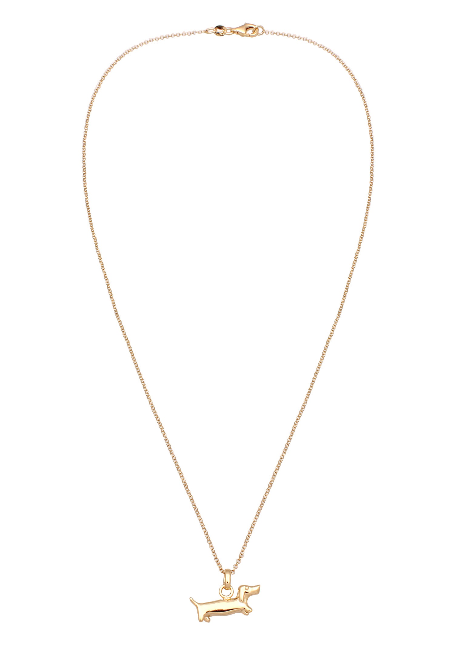 Elli Kette mit Anhänger »Halskette Hund Dackel Anhänger 925 Sterling Silber«