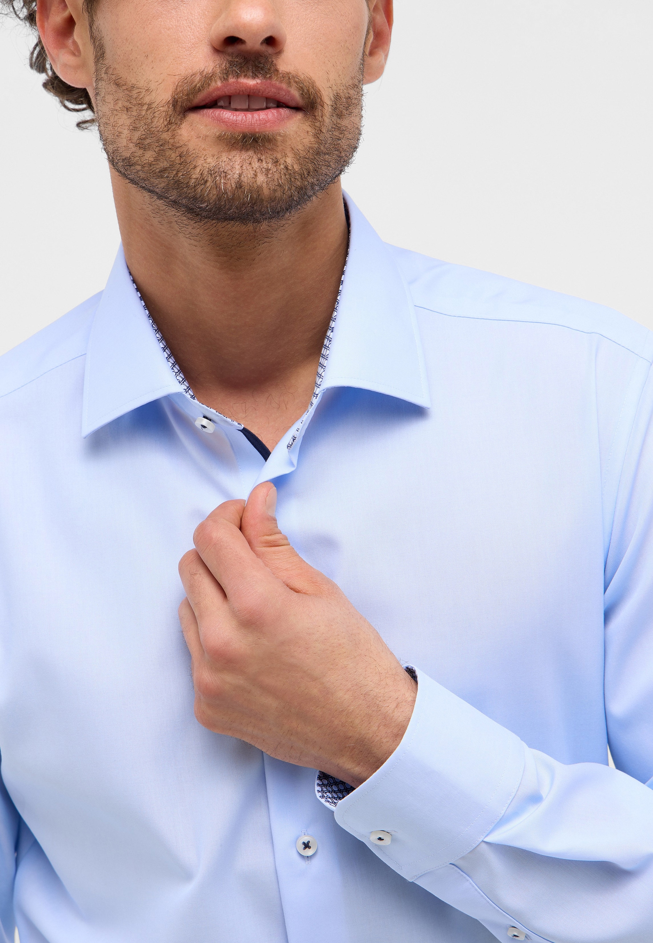 Eterna Langarmhemd »SLIM FIT« NON IRON (bügelfrei)