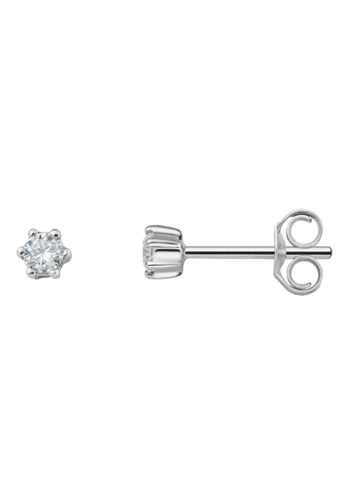 ONE ELEMENT Paar Ohrstecker »0.15 ct Diamant Brillant Ohrringe  Ohrstecker aus 585 Weißgold«