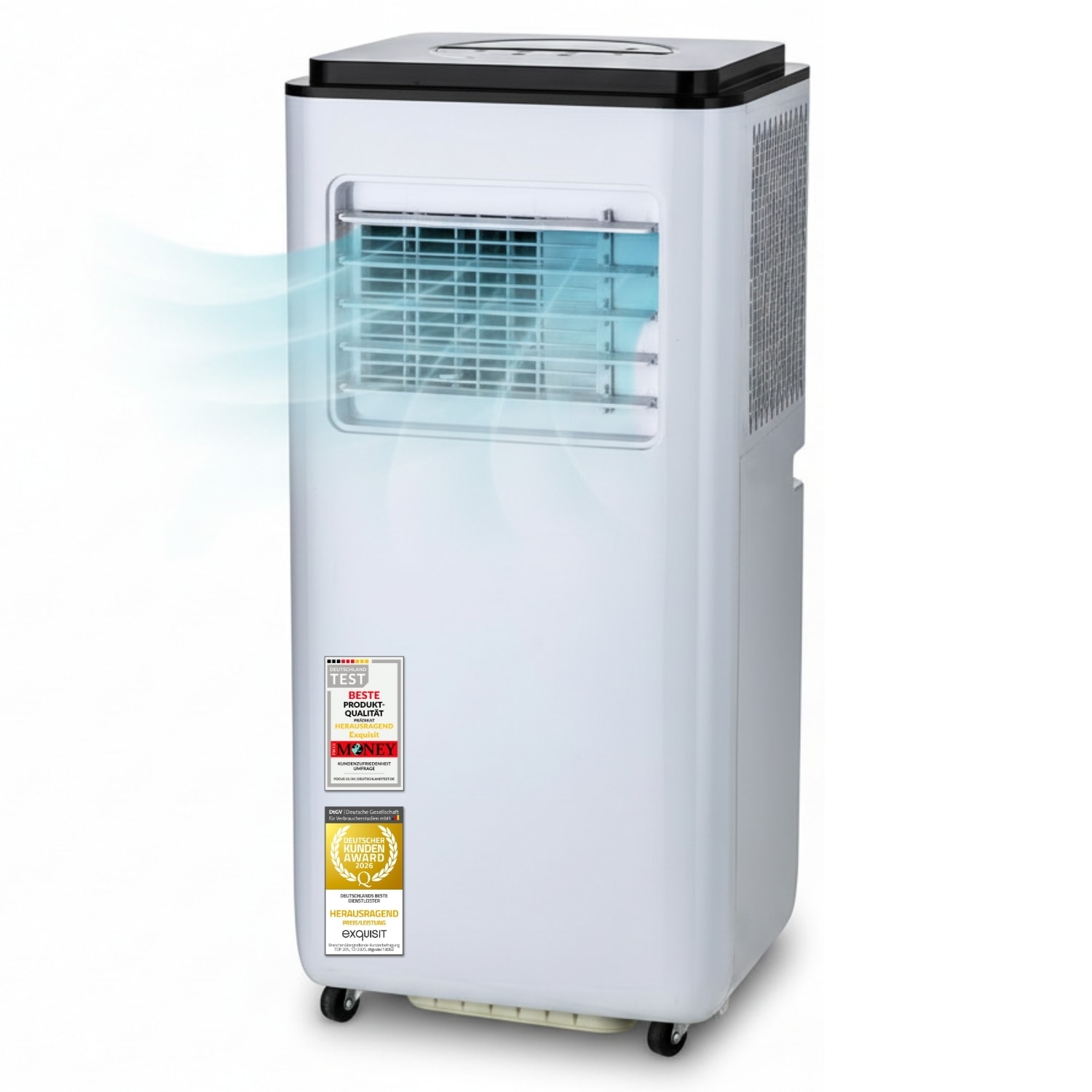 exquisit 4-in-1-Klimagerät »CM 30900 we« Ganzjähriger Komfort mit Kühlen, Heizen, Entfeuchten und Lüften