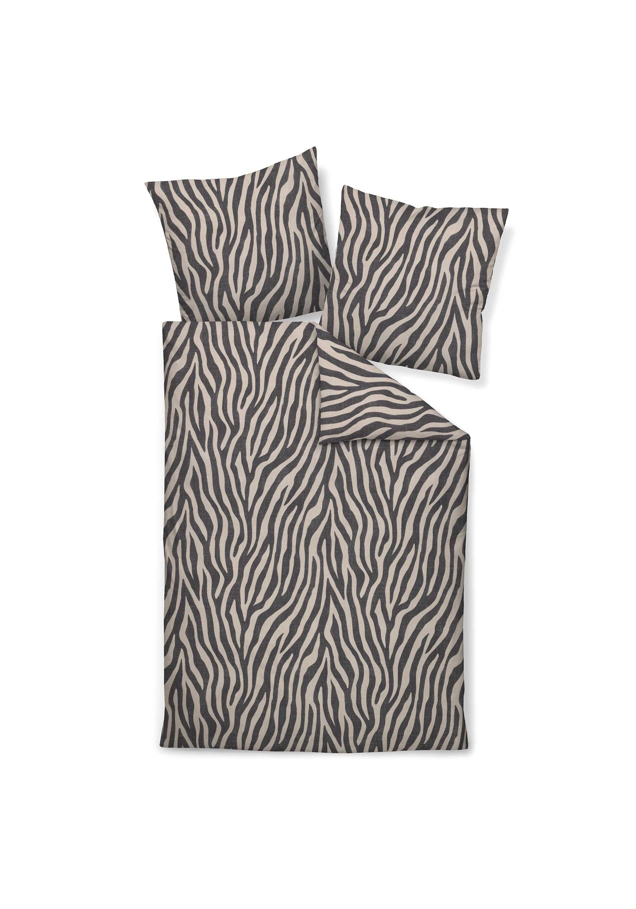 Janine Bettbezug »Bettwäsche Davos Feinbiber Zebra 1er Pack«