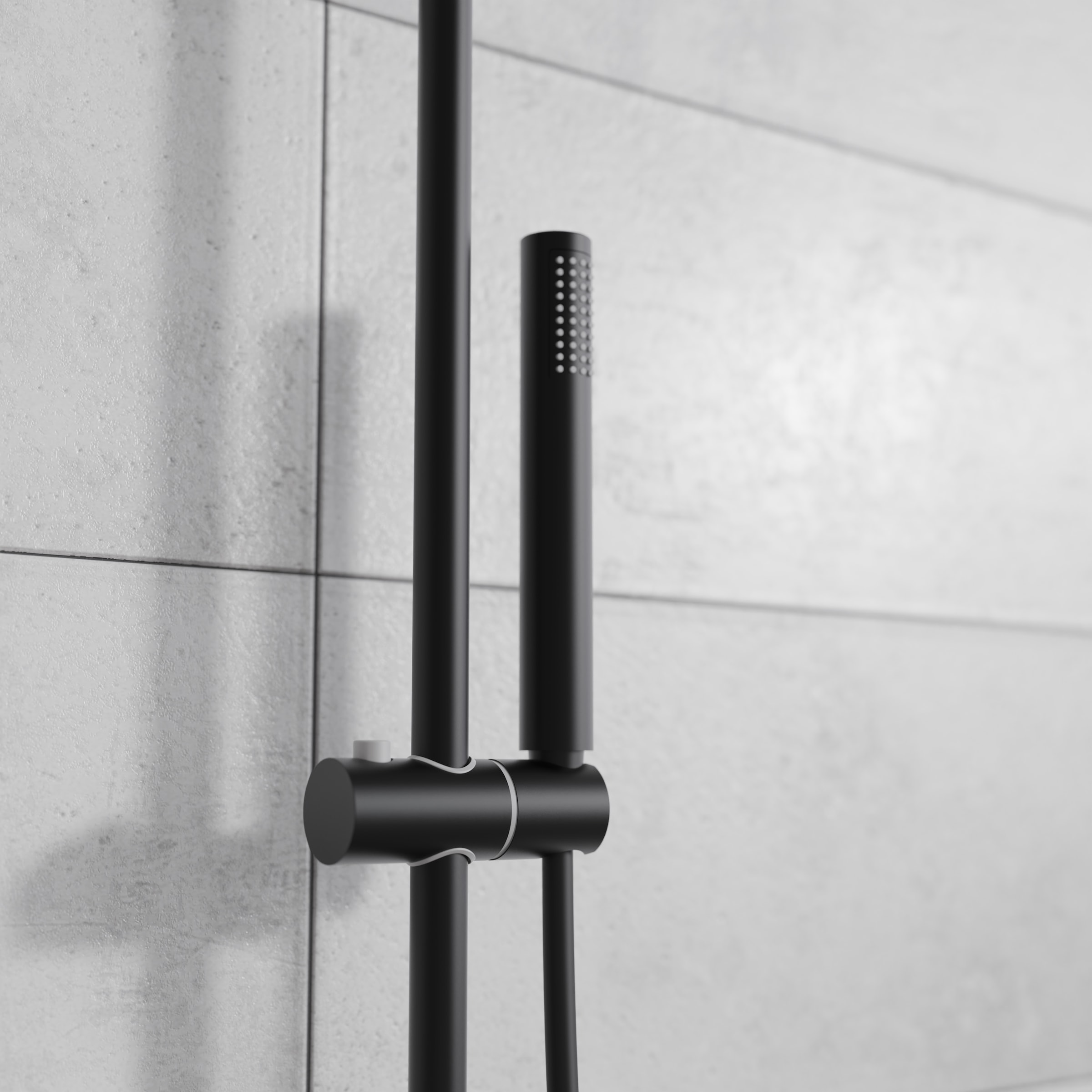 welltime Brausegarnitur »Porto« Duschsystem inkl. Thermostat mit Sicherheitssperre bei 38 °C., 