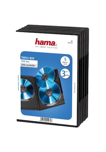 Hama DVD-Hülle »DVD Leerhülle Dreier Box, Triple Box, 5er Pack, Schwarz, Schutzhülle« kaufen