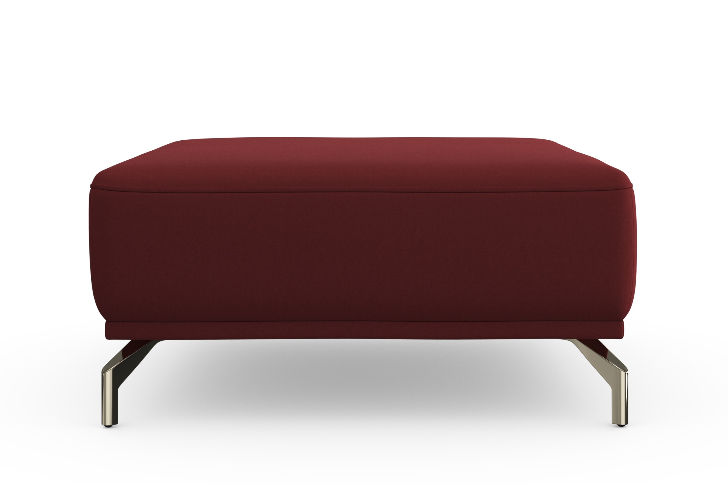 sit&more Hocker »Bailando«, mit Federkern und satinierten Nickelfüßen