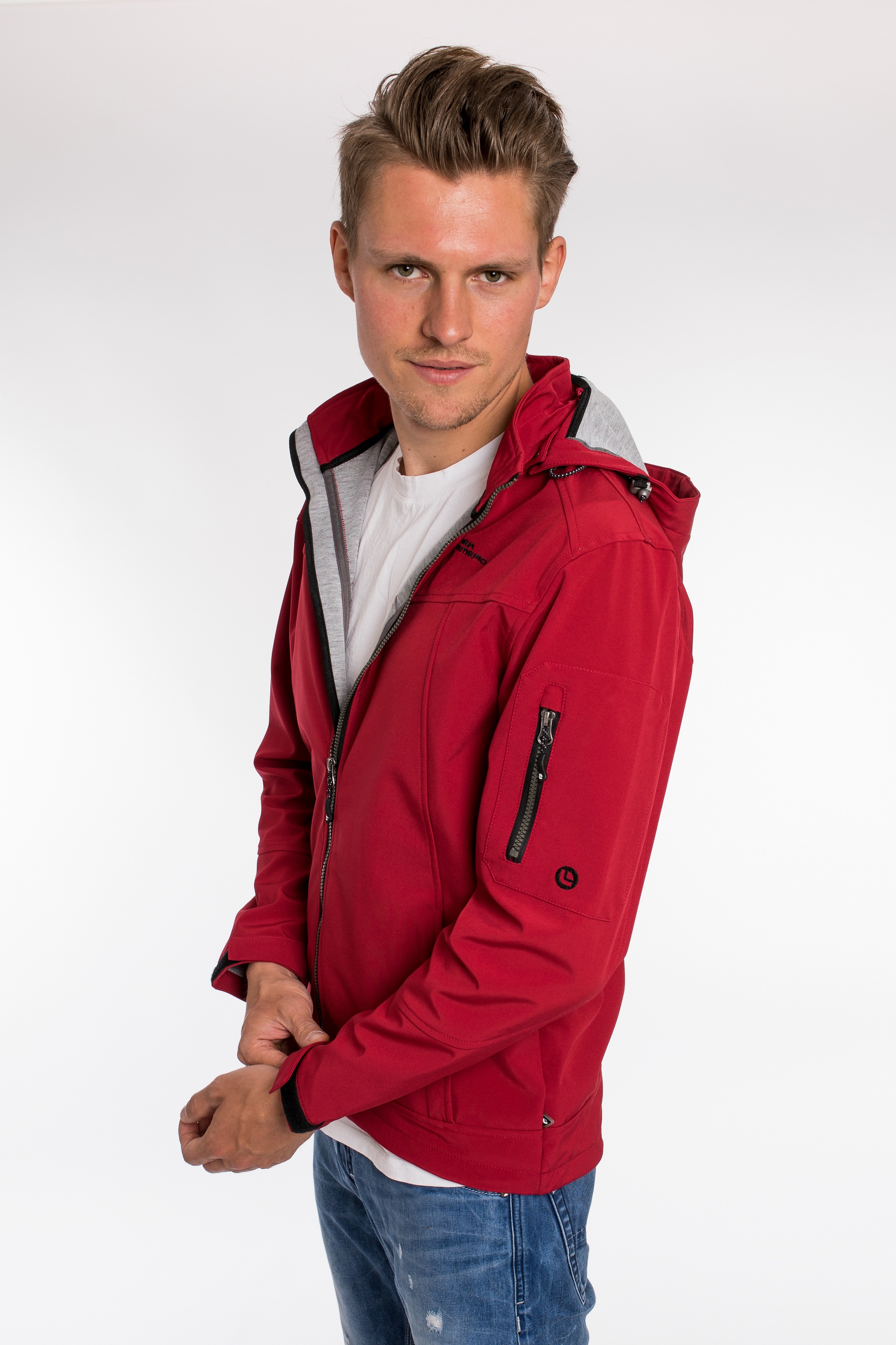 DEPROC Active Softshelljacke »DEXTER PEAK MEN« mit abnehmbarer Kapuze