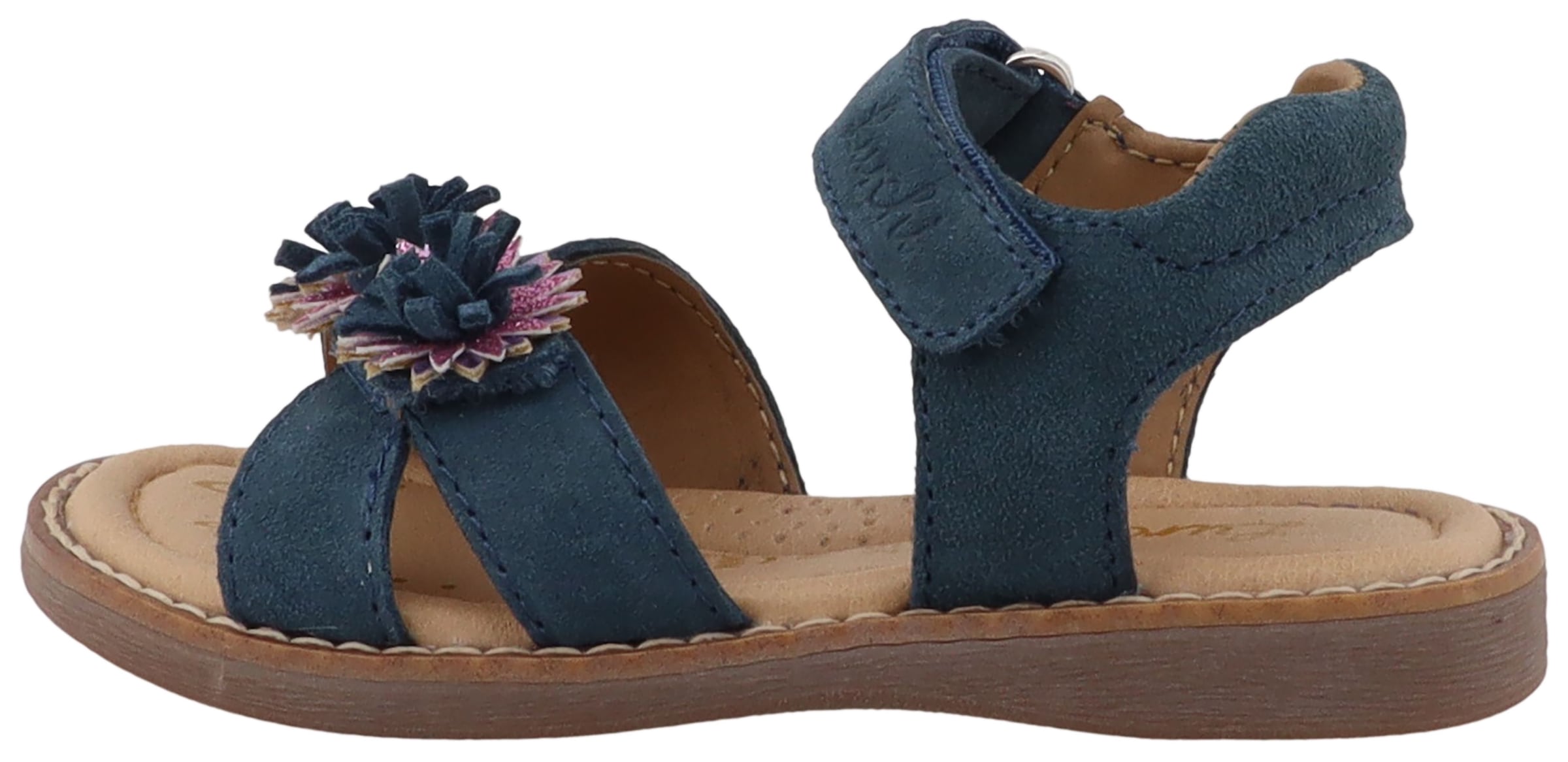 Lurchi Sandale »Loona«  Klettschuh mit Blütenapplikation, Größenschablone zum Download