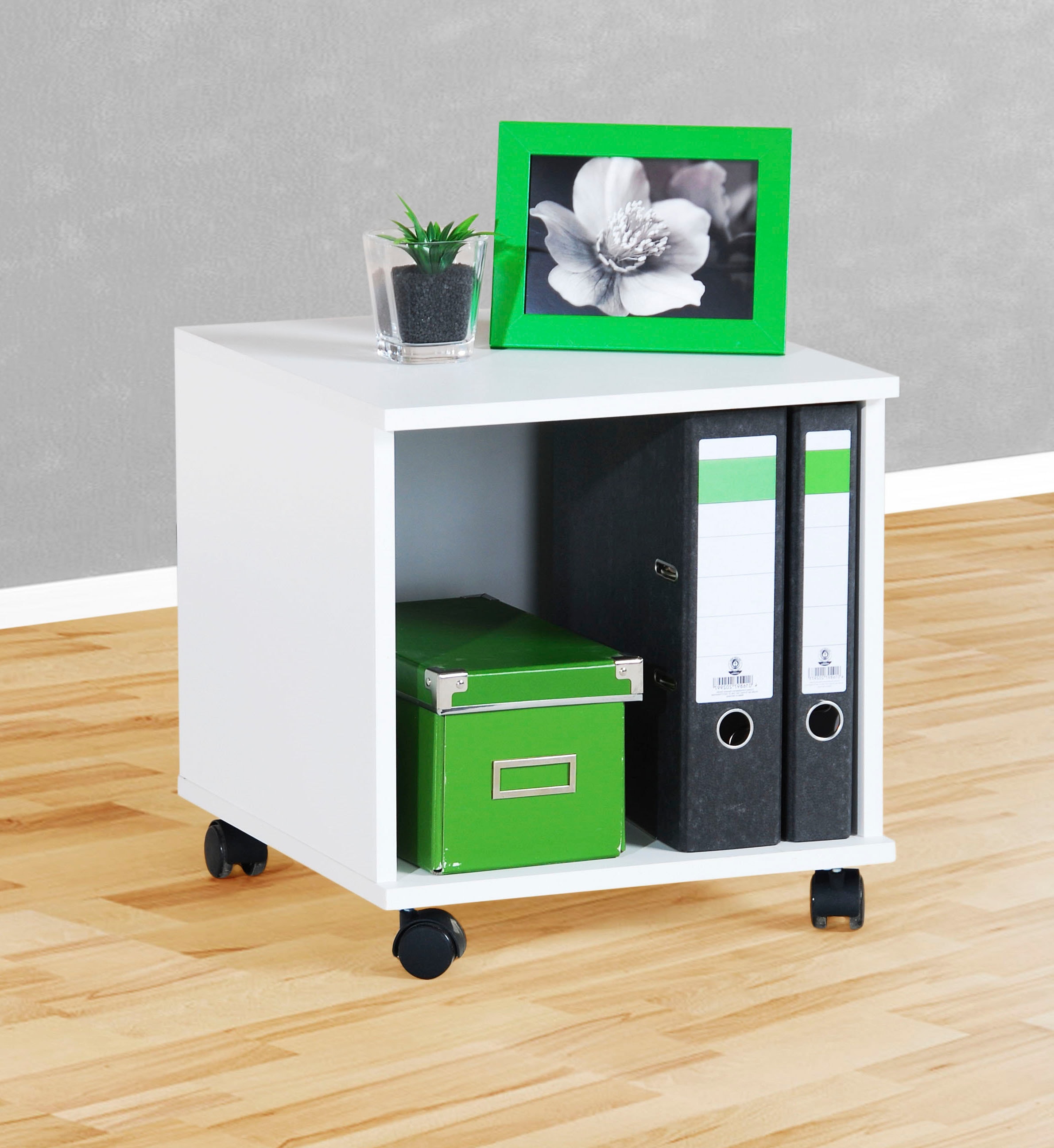 VOGL Möbelfabrik Rollcontainer »Barrie, Bürocontainer, Nachtschrank«, (1 St.), Ausführungen mit/ohne Schubladen, Höhe 41 cm, Made in Germany
