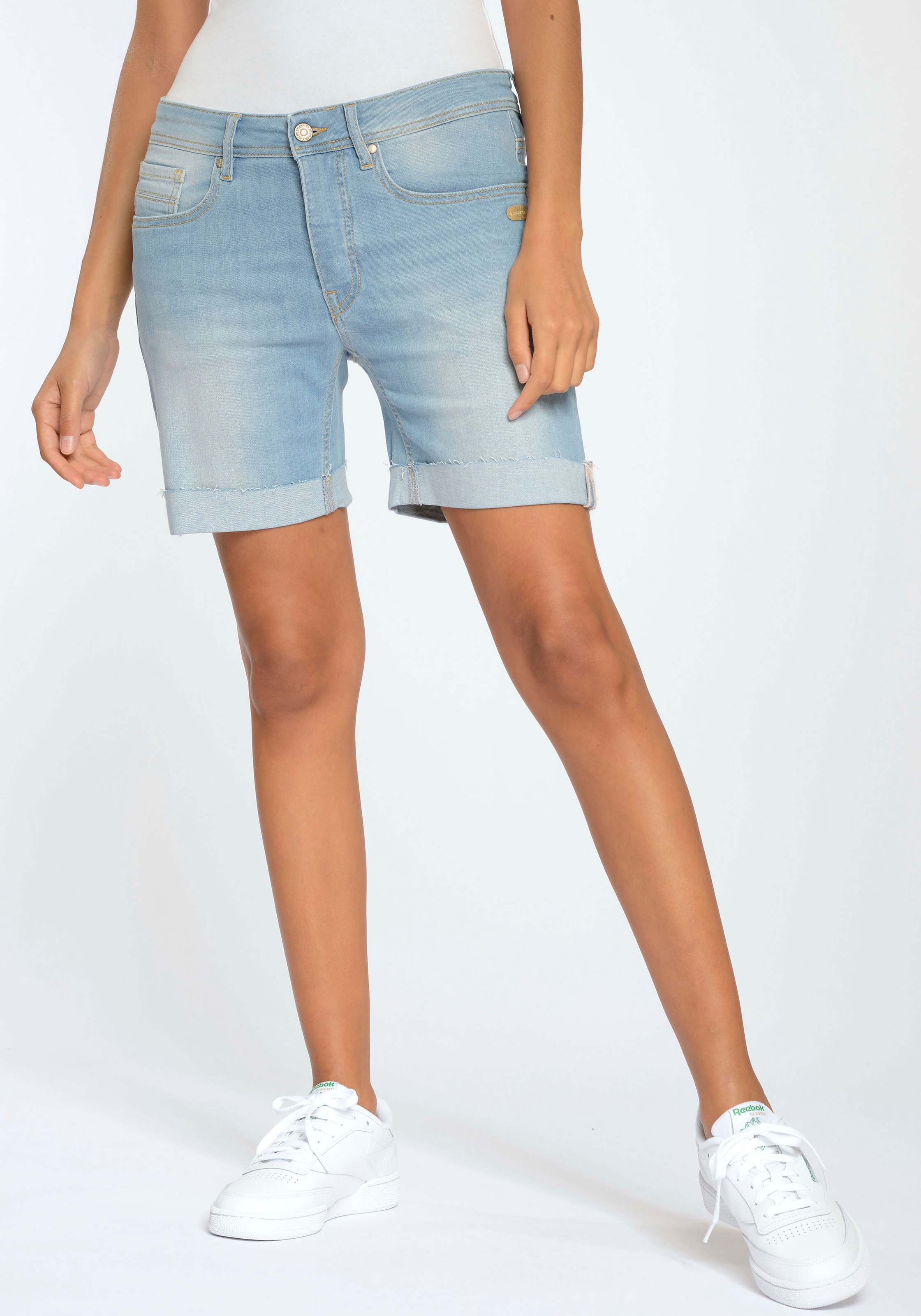 GANG Jeansshorts »94NICA SHORTS« mit Knopfleiste