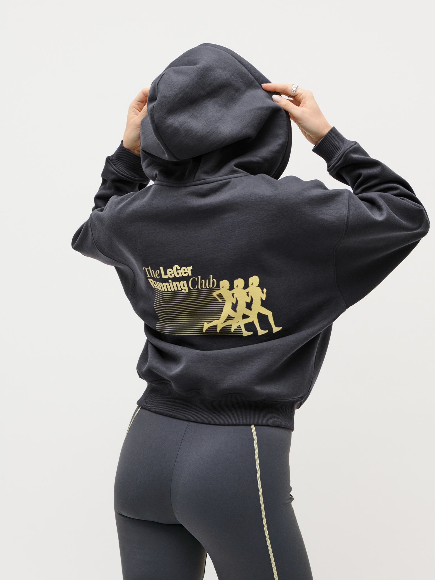 LeGer Kapuzensweatjacke »Admira, LeGer by Lena Gercke« Baumwoll-Mix, mit Backprint & Kontrastdetails