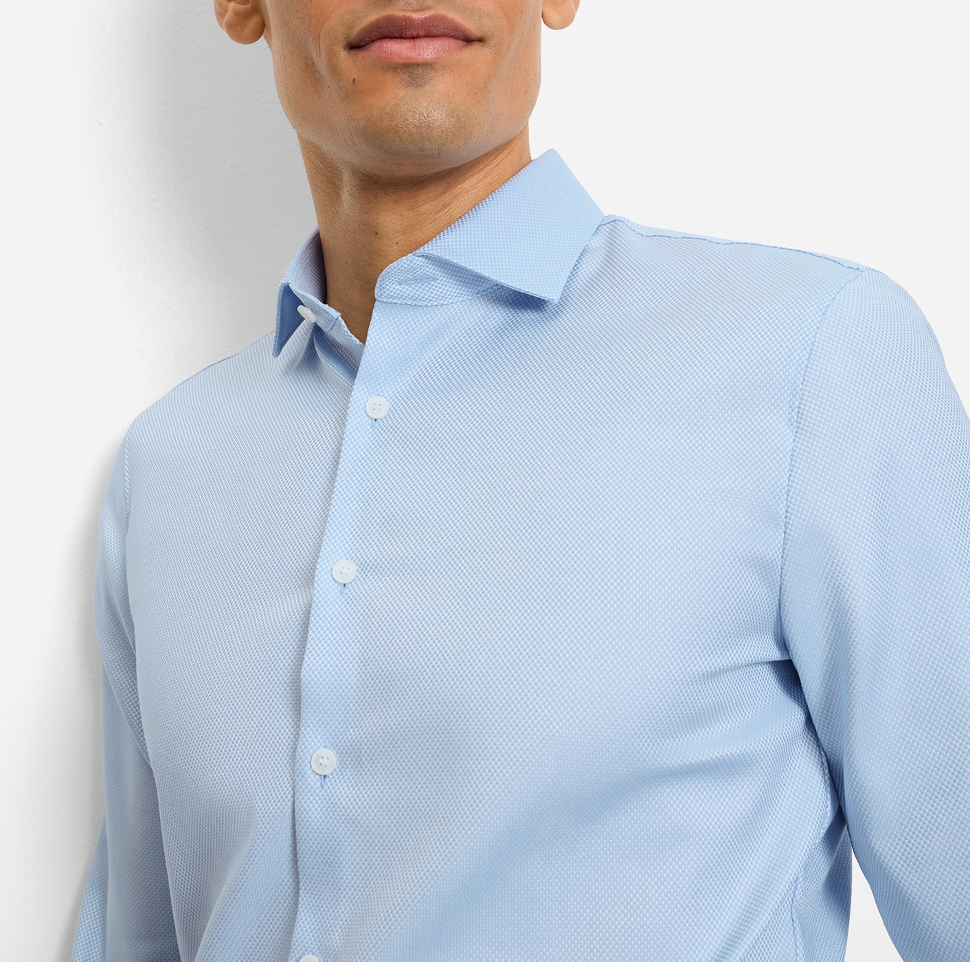 OLYMP Langarmhemd »No 6 six« Royal Kentkragen, Businesshemd, super slim fit
