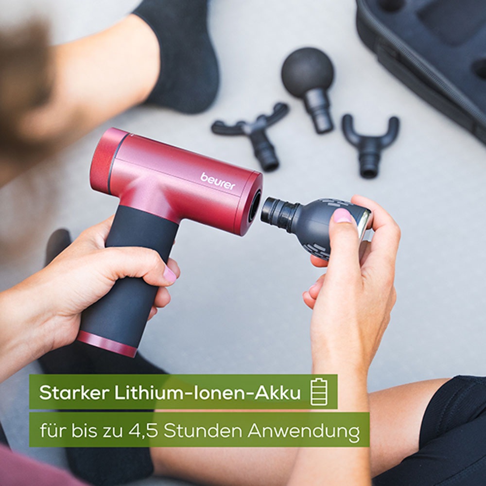 BEURER Massagepistole »MG 195 Hot & Cold Limited Edition 2025 mit Wärme- und Kältefunktion« Zur Lockerung von Verspannungen und Reduktion von Schwellungen