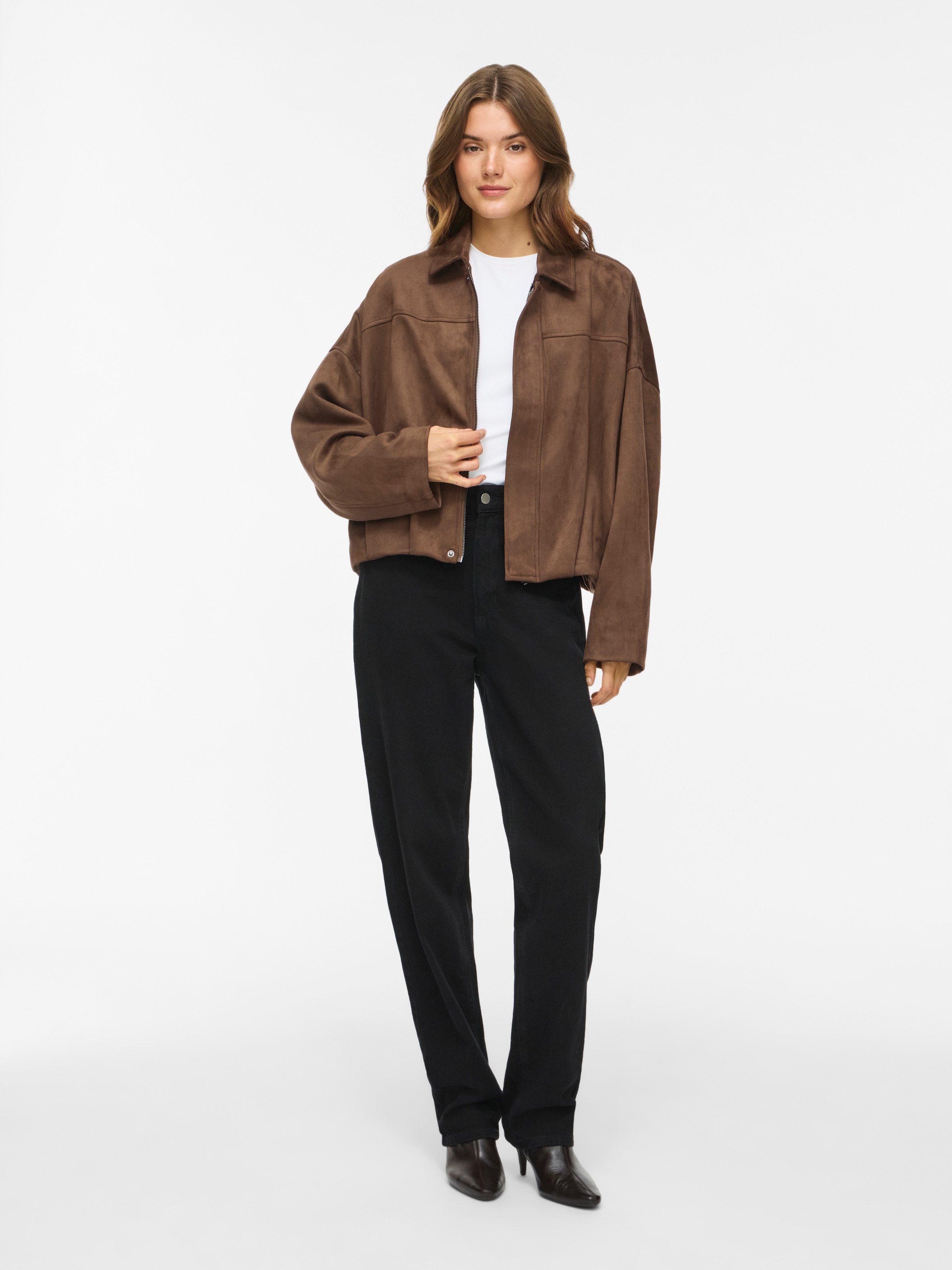 Vila Kurzjacke »VIVIRAL L/S JACKET - NOOS« Materialmix, Blousonform