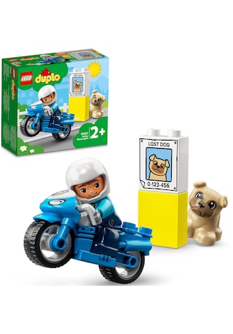 Konstruktionsspielsteine »Polizeimotorrad (10967), LEGO® DUPLO«, (5 St.)