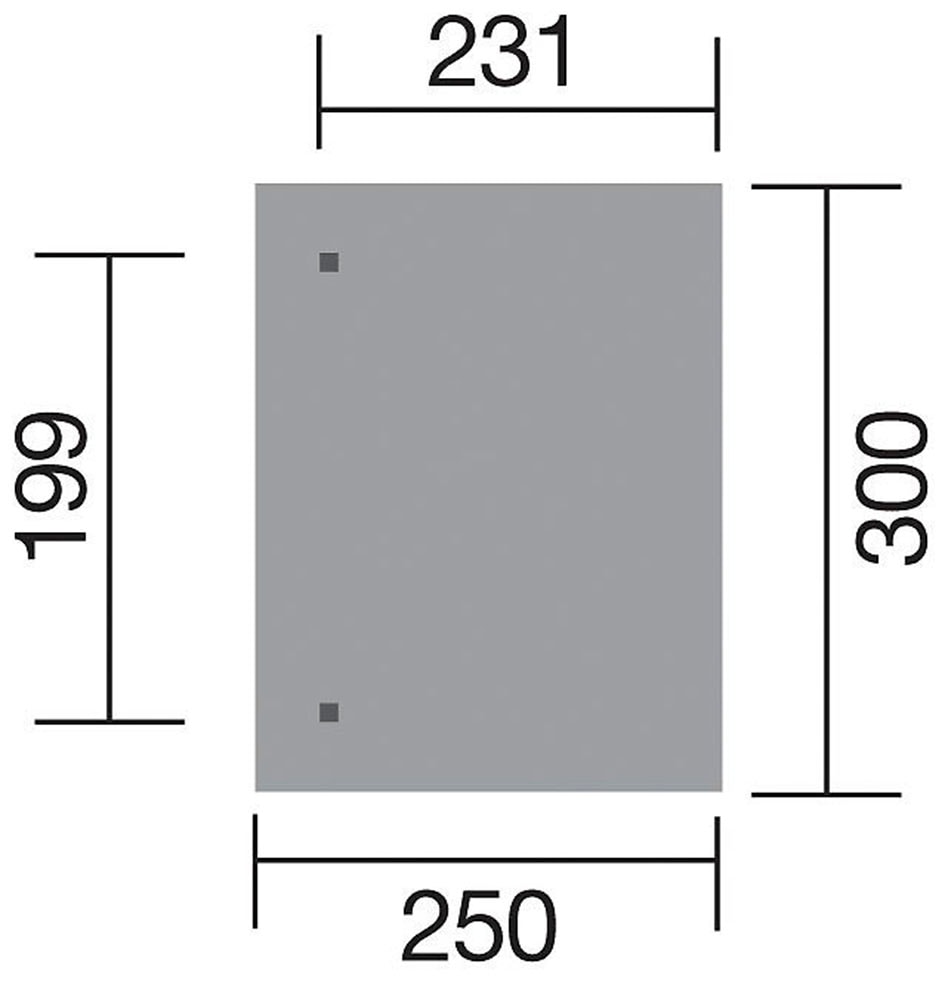 weka Terrassendach »671 Gr.1«, Pfostenstärke 90 mm