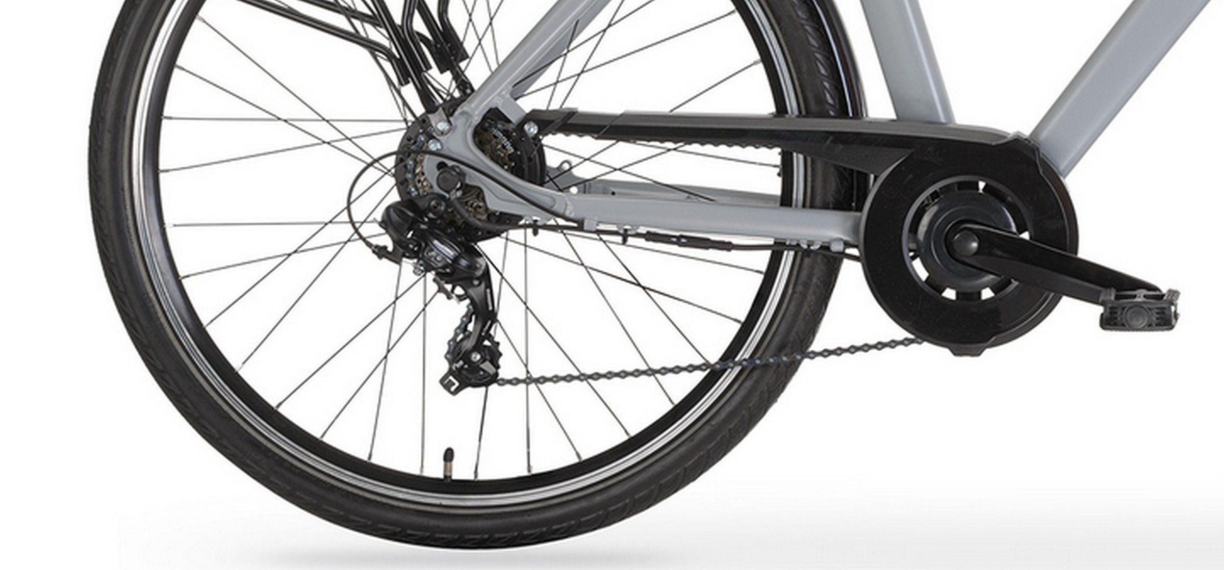 MBM E-Bike »Elektro-Citybike RHEA MAN 28 Zoll, grey«