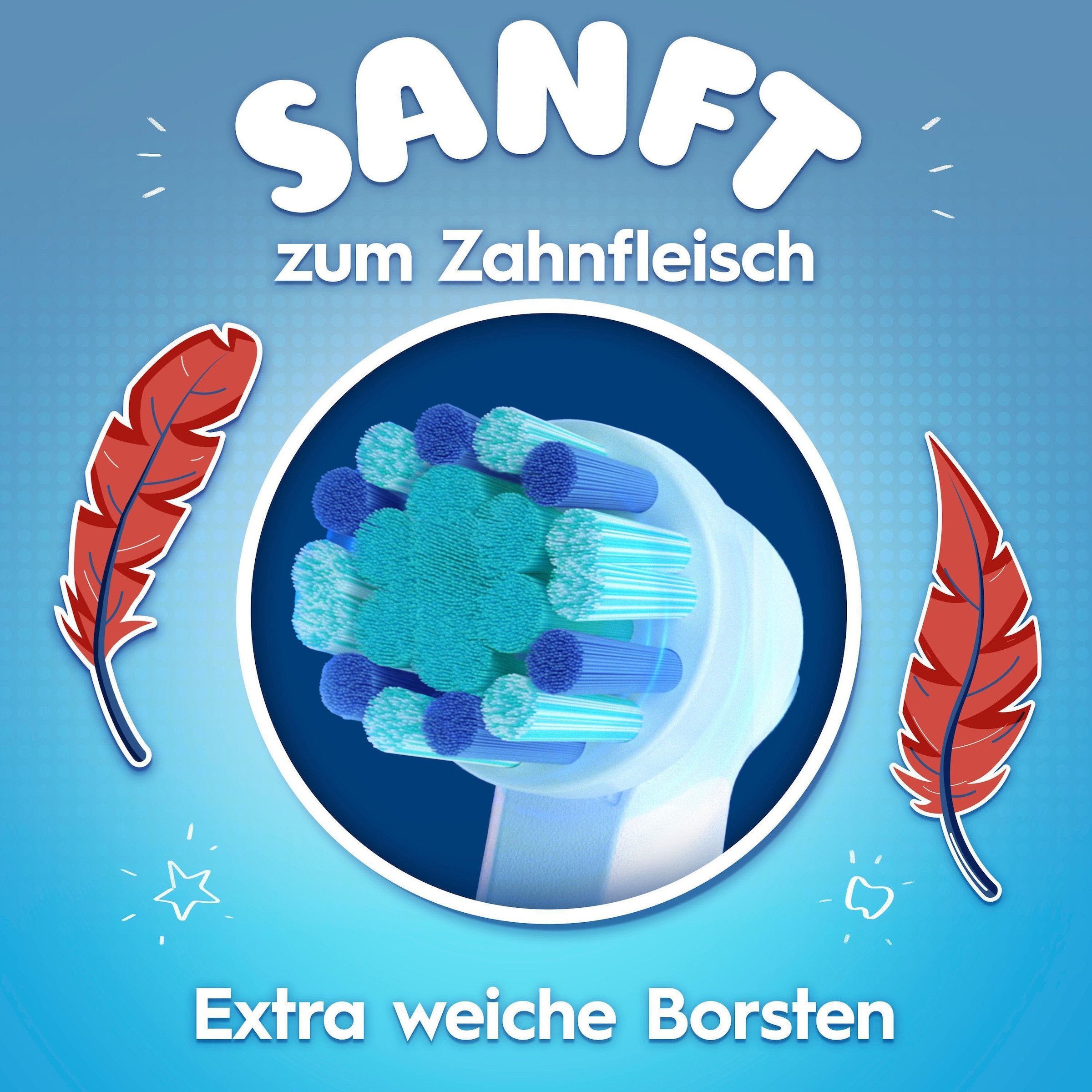 Oral-B Elektrische Zahnbürste »Pro Kids Spiderman« 1 Stk. Aufsteckbürsten für Kinder ab 3 Jahren